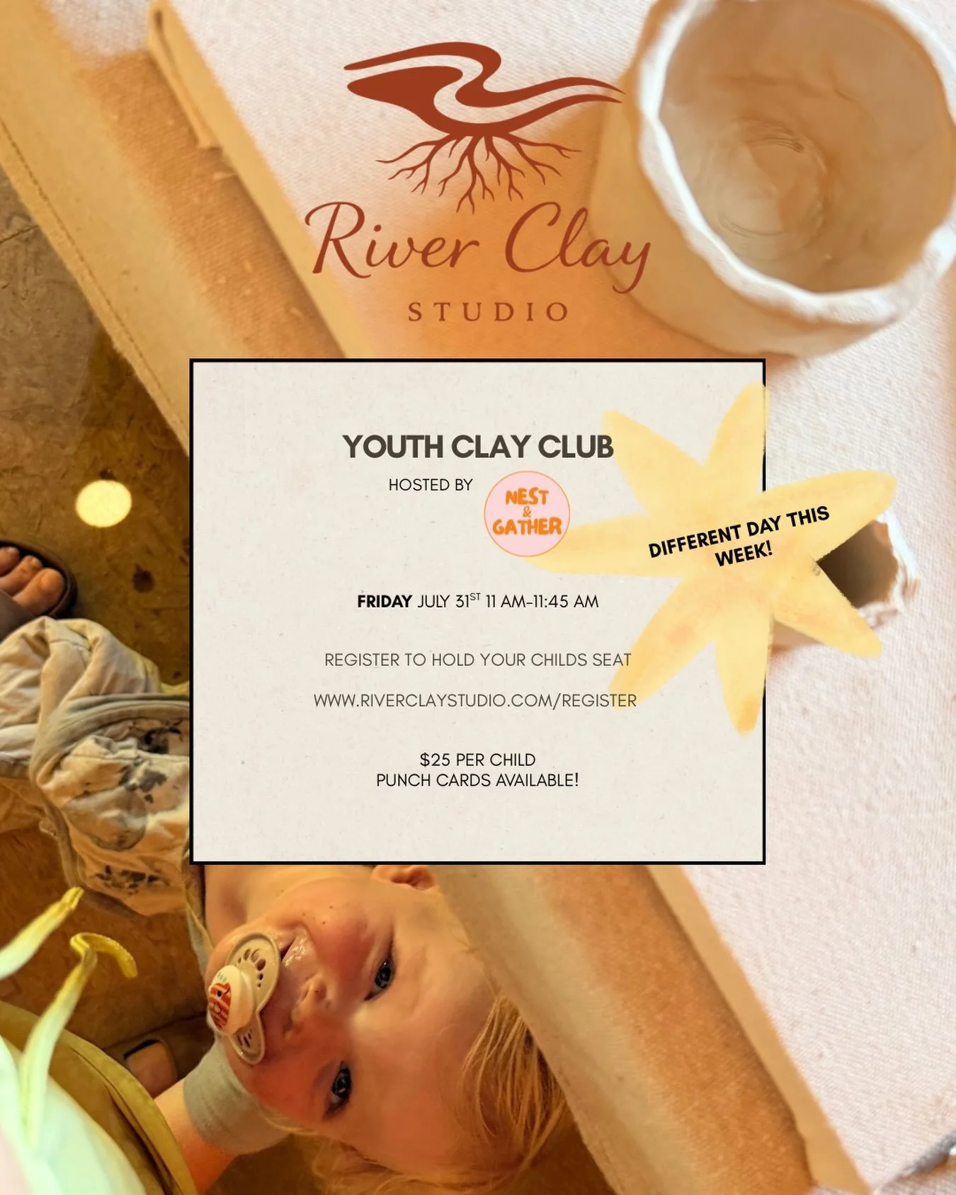 This week the workshop will be on Friday! July 31st from 11-11:45. Hope to see you there #!