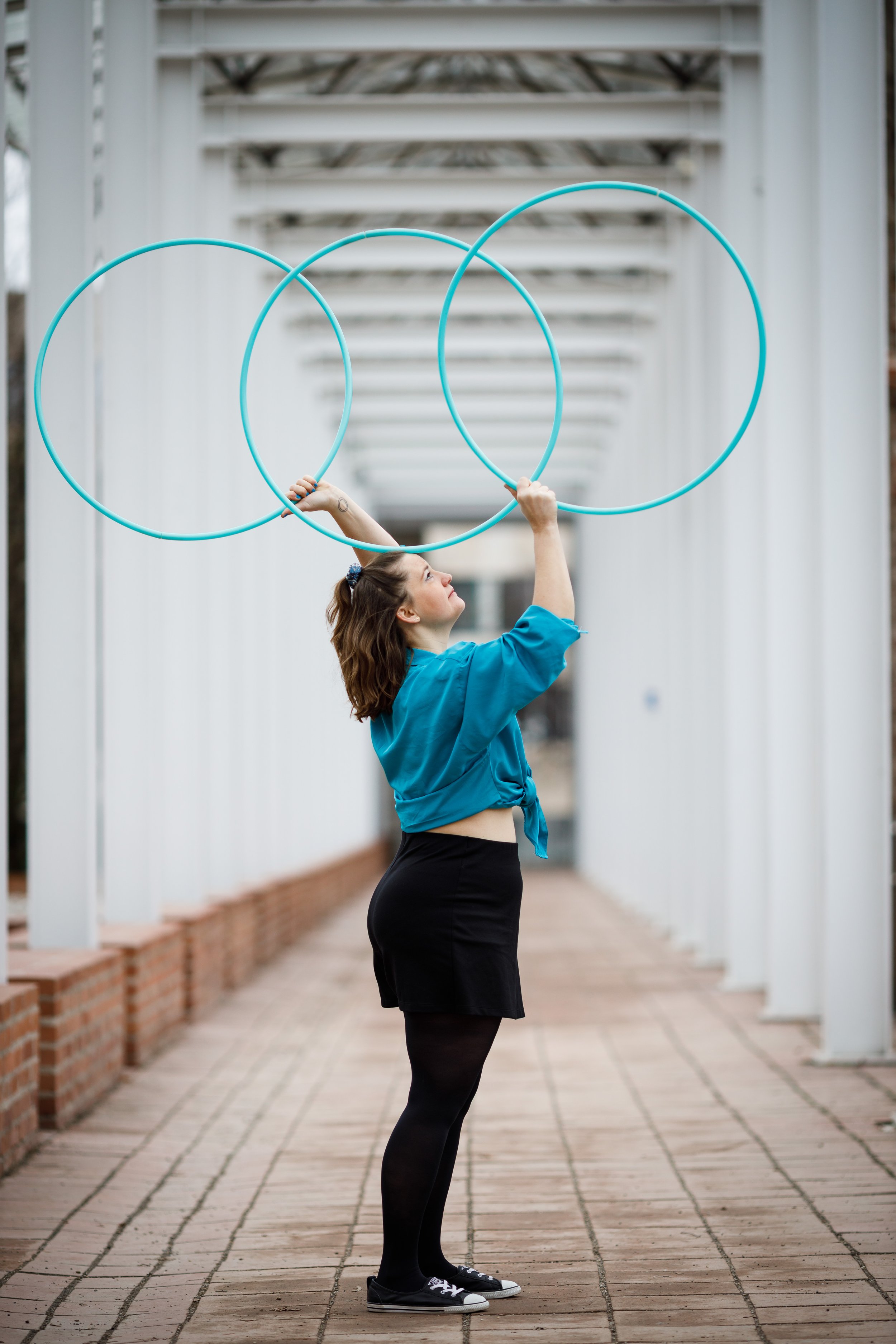 Juggling Hula Hoops in Cork