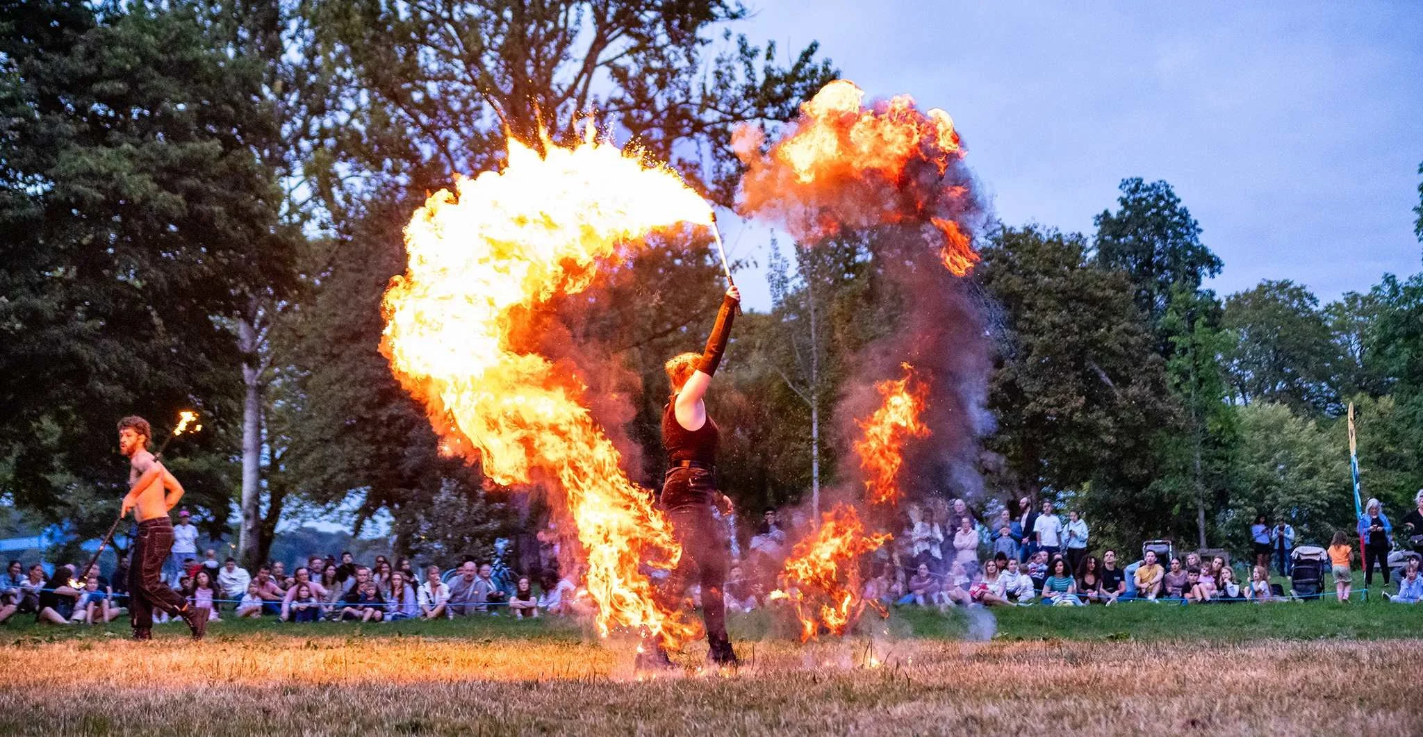 Fire Show at Marina Park - Pitch’d Circus and Street Arts Festival