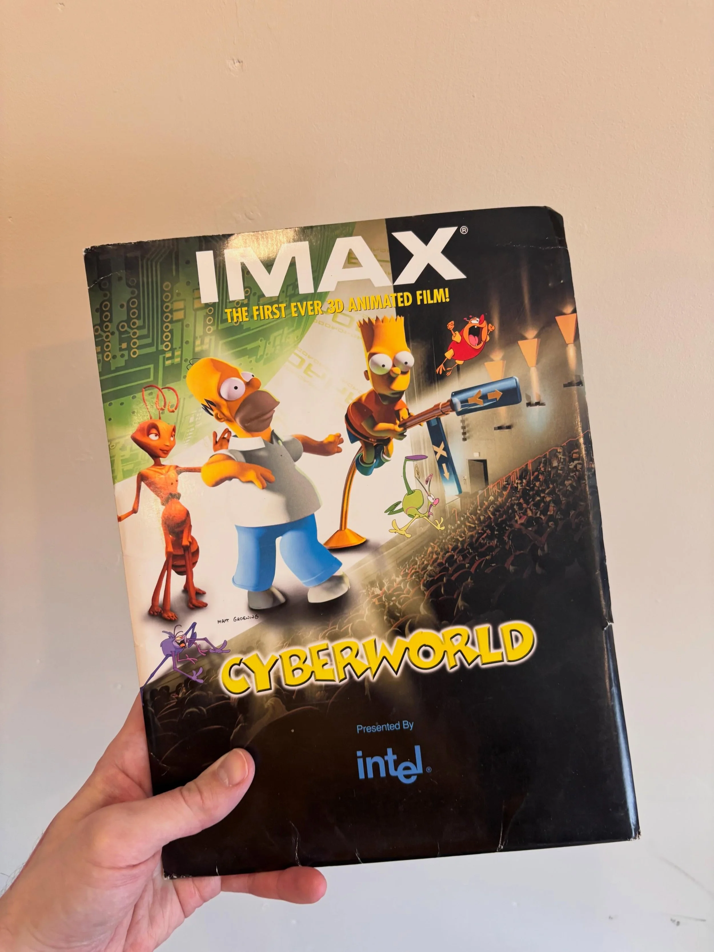 Finding some OG @IMAX press kits at home 🙂 #imax #cyberworld I worked in Dublin&rsquo;s original IMAX back in 2000! #presskit