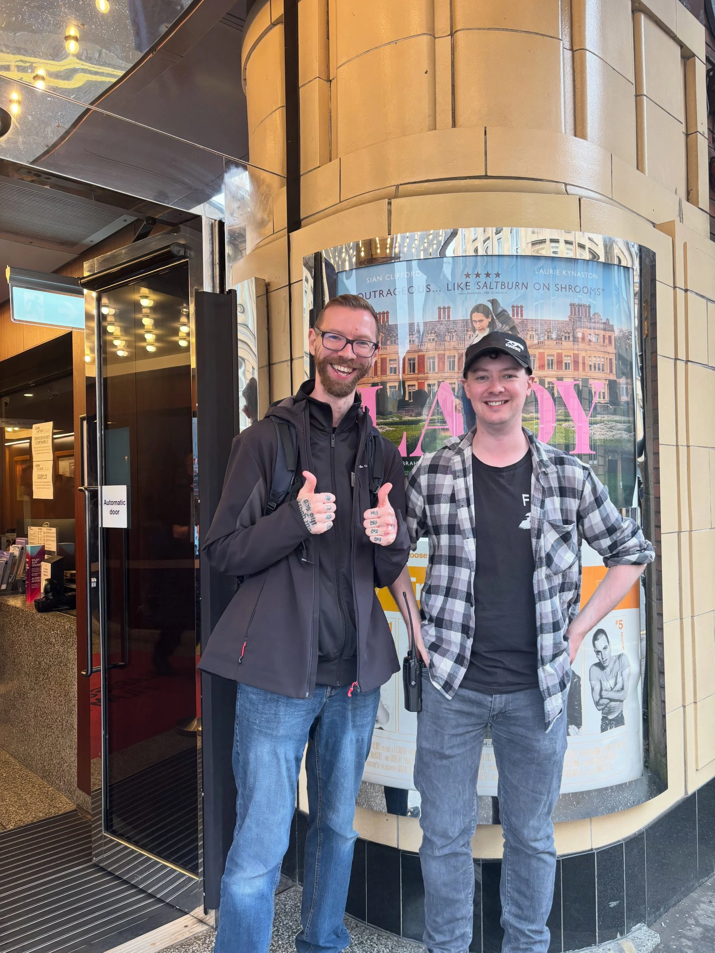 Thanks to @thecinesinge_35 for a tour of the wonderful @glasgowfilmtheatre 🎞️📽️🫡 

#projectionist #projectionbooth #cinema
