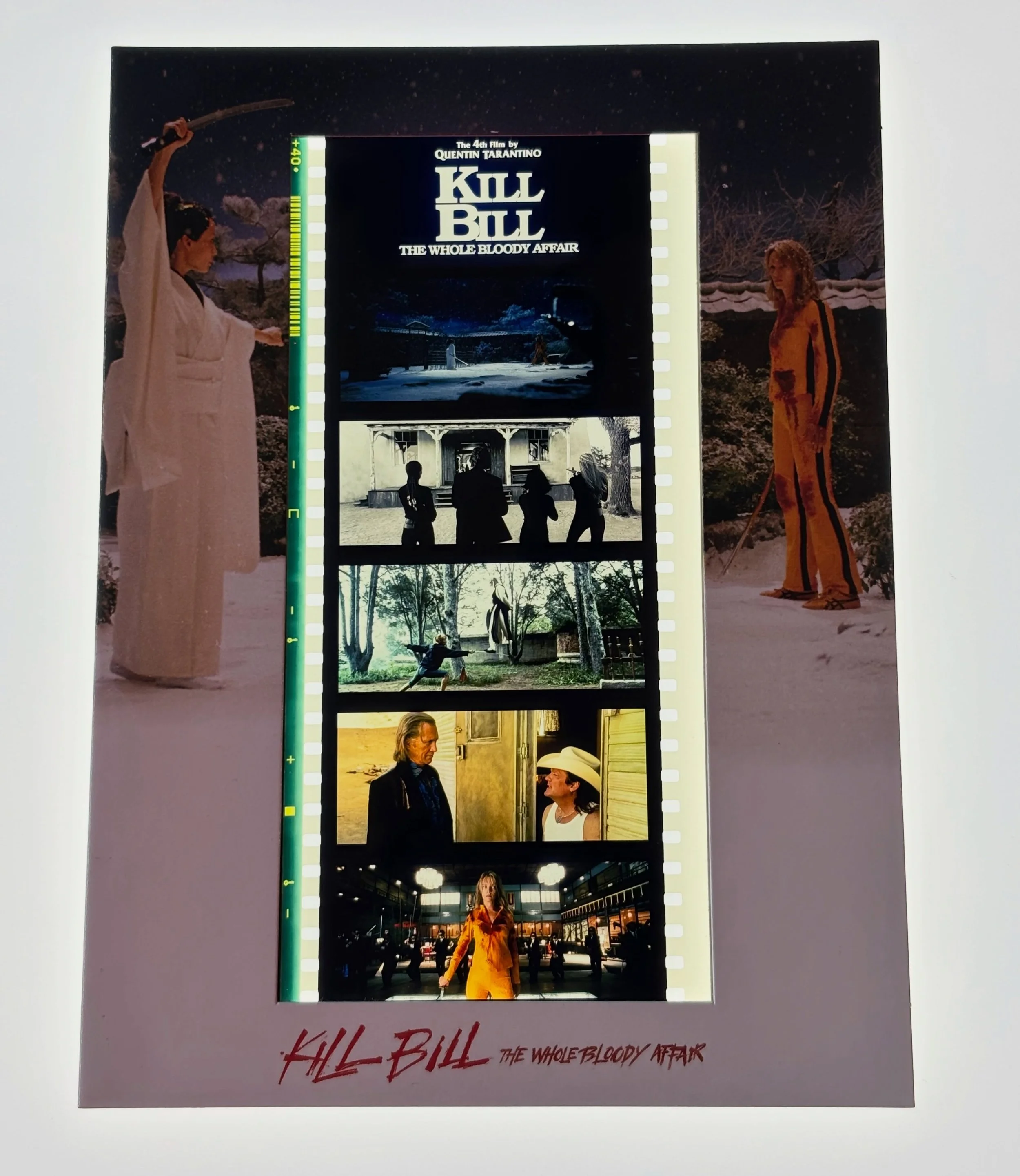 The whole bloody affair! 70mm 5-Perfect film strip 🎞️ 

#killbill #thewholebloodyaffair #70mmfilm #projectionist