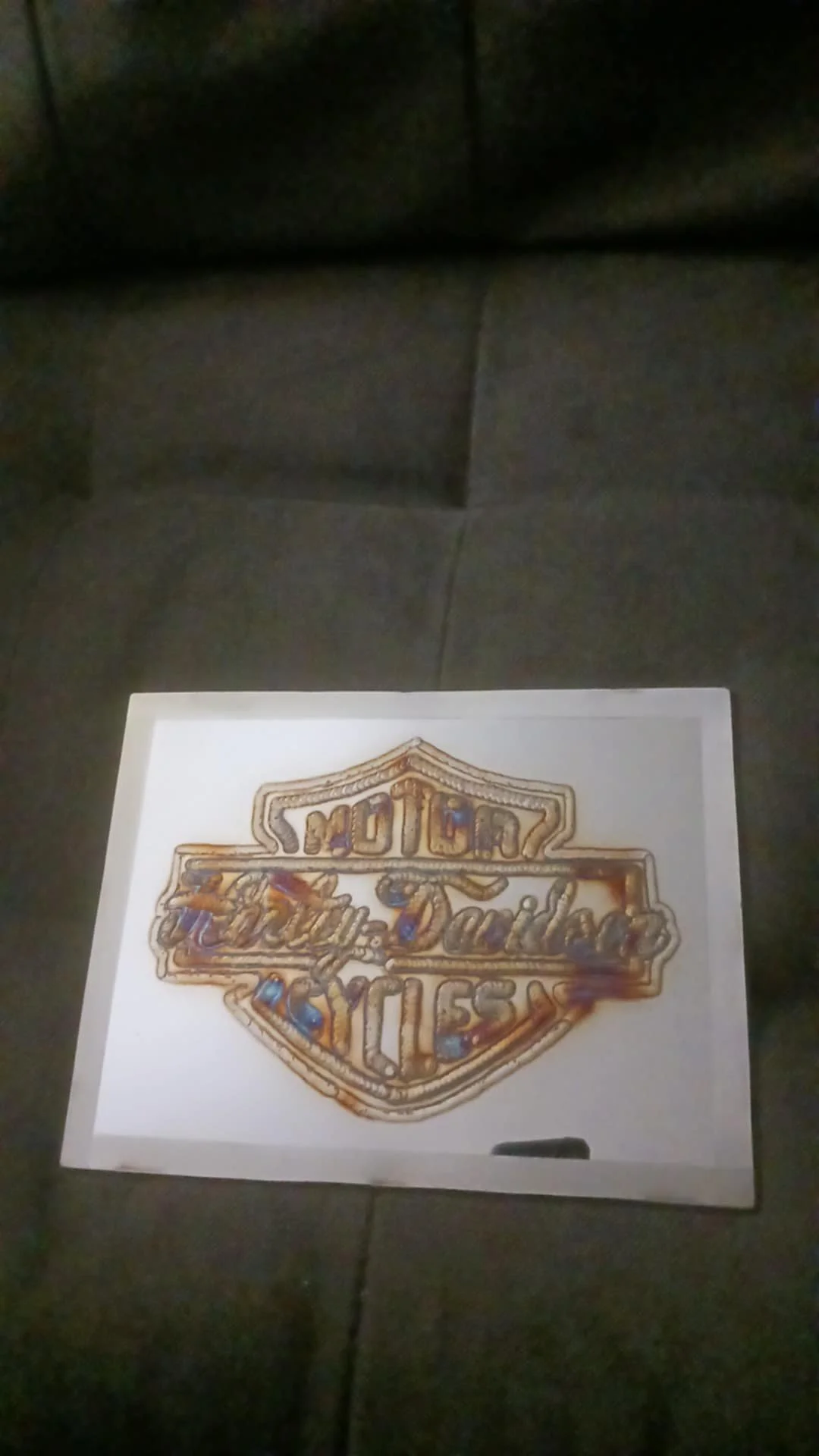 Handcrafted sign inspired by classic motorcycle culture. Featuring detailed weld work and unique heat-colored finishes, this piece is perfect for your garage, man cave, workshop or any rider who appreciates custom metal craftsmanship. Each piece has 