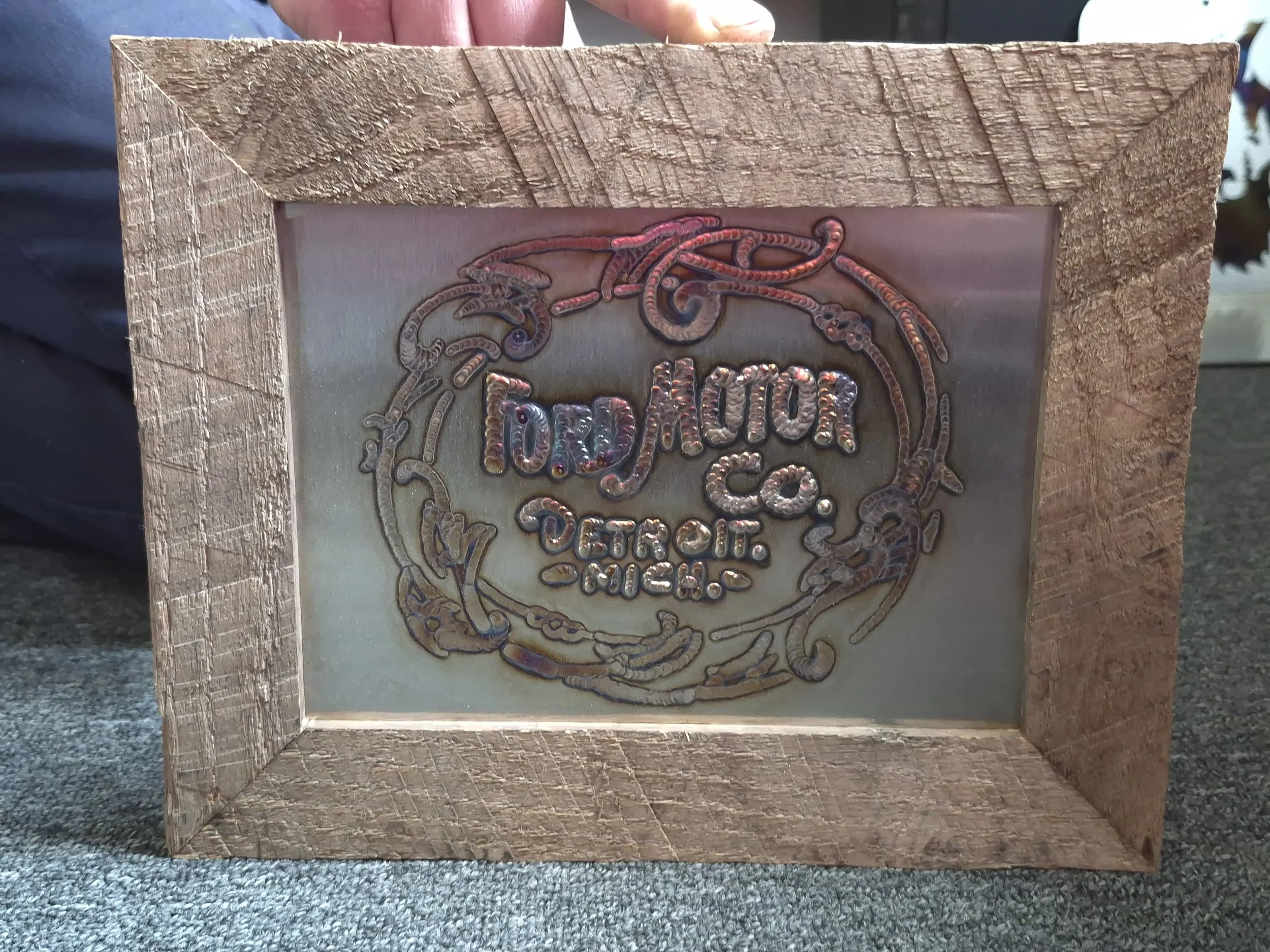 This one of a kind floral piece blends industrial craftsmanship with artistic design. A unique statement piece for your home, office, or gift collection.

Price: $150
Quantity in stock: 1