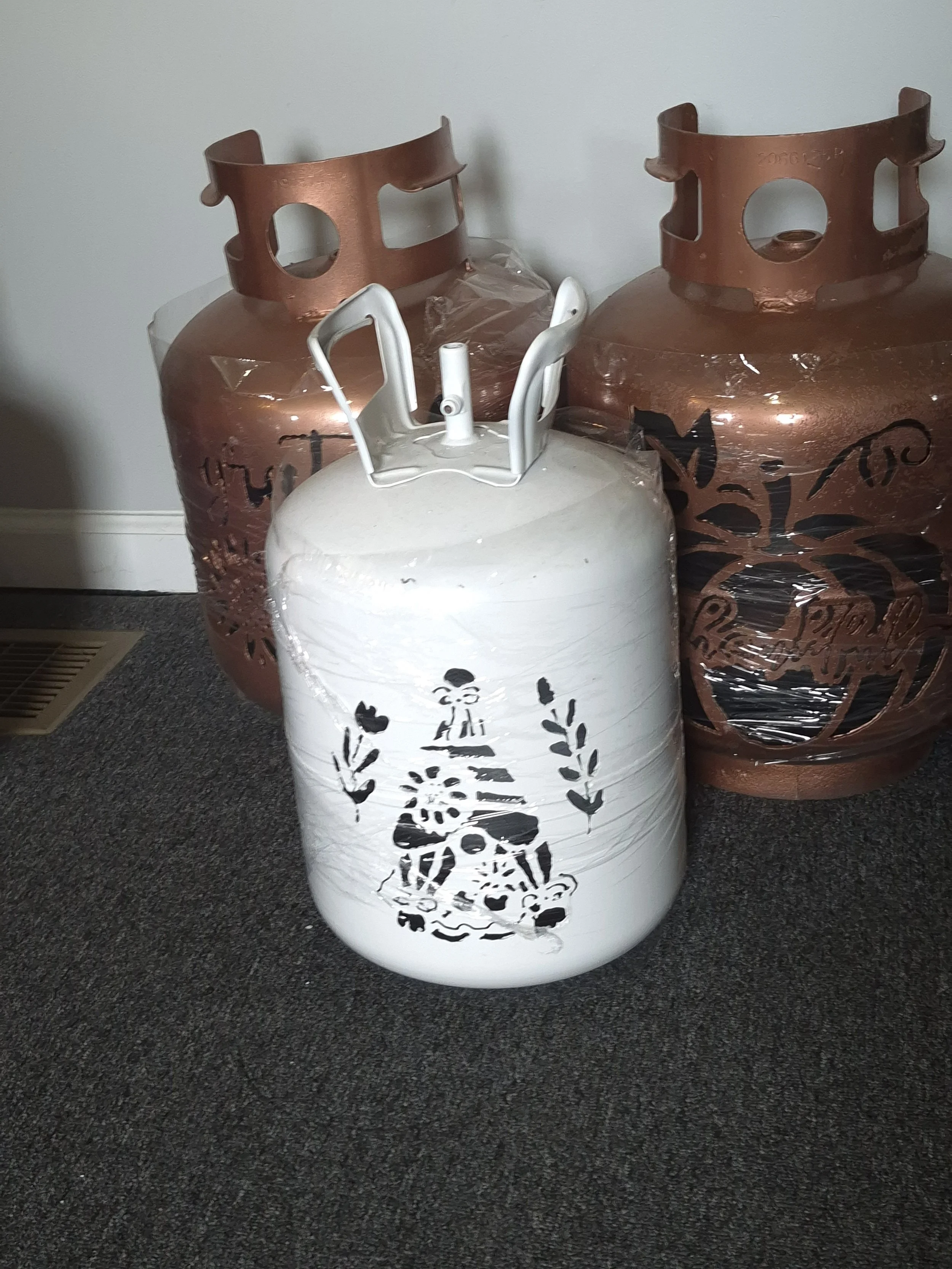 Custom cut propane tank repurposed into a a scrap o' lantern. Will add unique lighting and rustic character to your space.

| Price: $75 |
Quantity in stock: 1