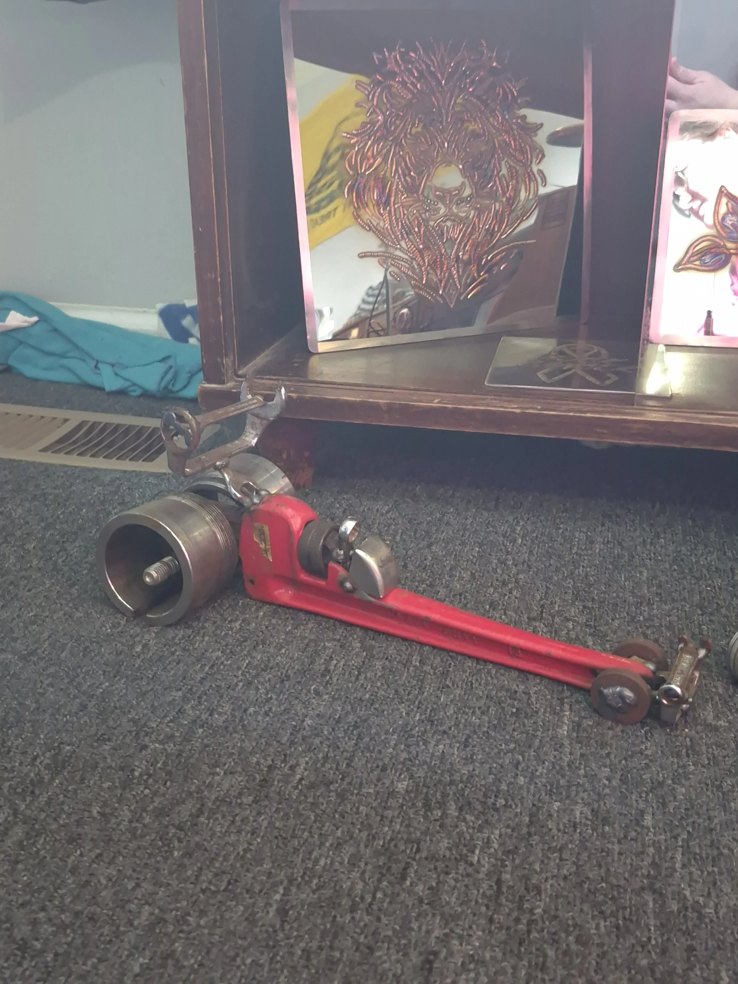 Scrap Metal Art - Handcrafted miniature sculpture made from repurposed scrap metal and materials. Built by hand with creativity and one-of-a-kind detail, perfect for garage decor, man cave, office or anyone who appreciates handcrafted metal art. | Pr