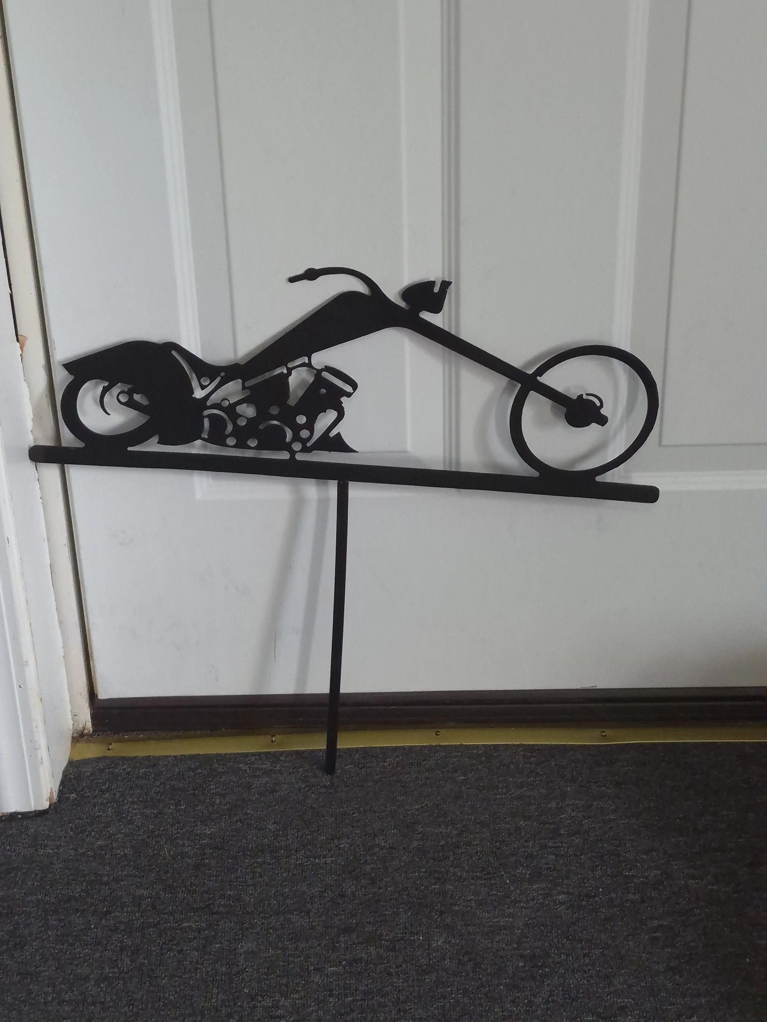 Motorcycle garden stake will be the perfect addition to any bike lover's yard. 

| Price: $35 |
Quantity in stock: 1