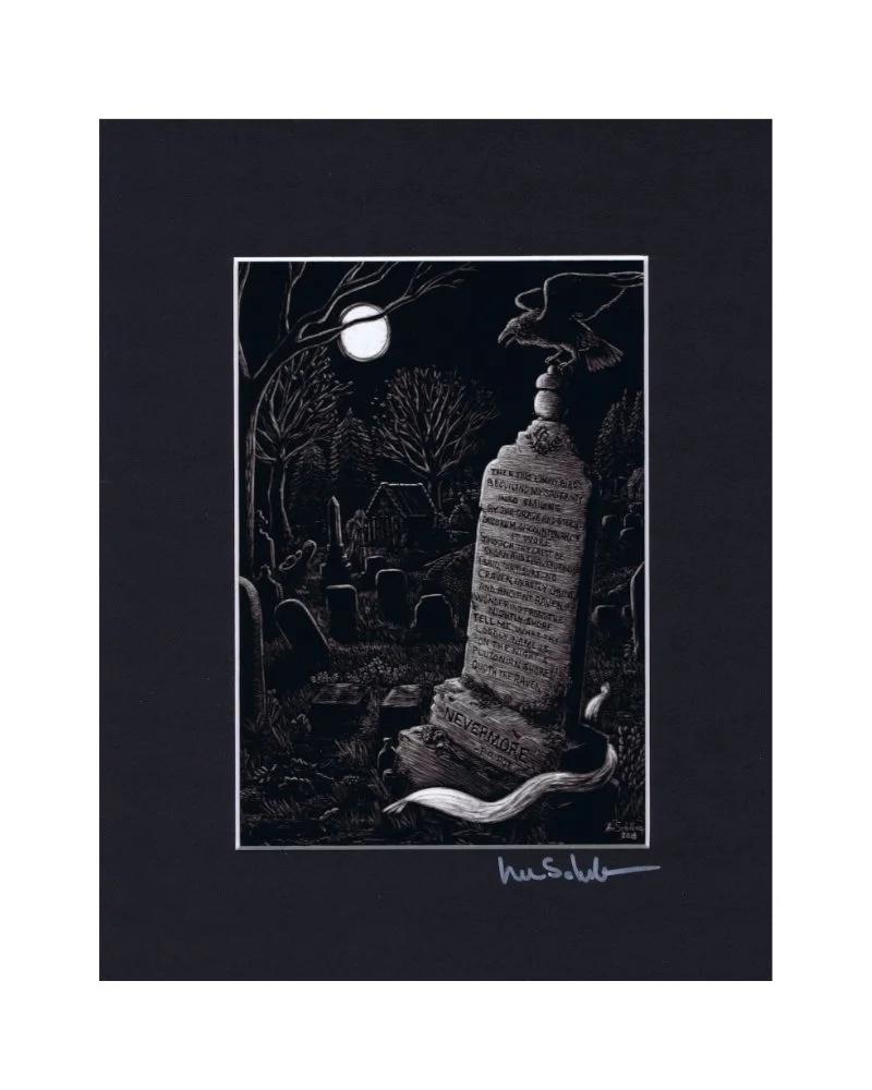 Nevermore Poem - Matted Print