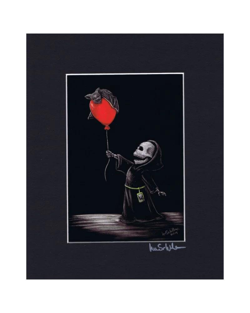 Red Balloon - Matted Print