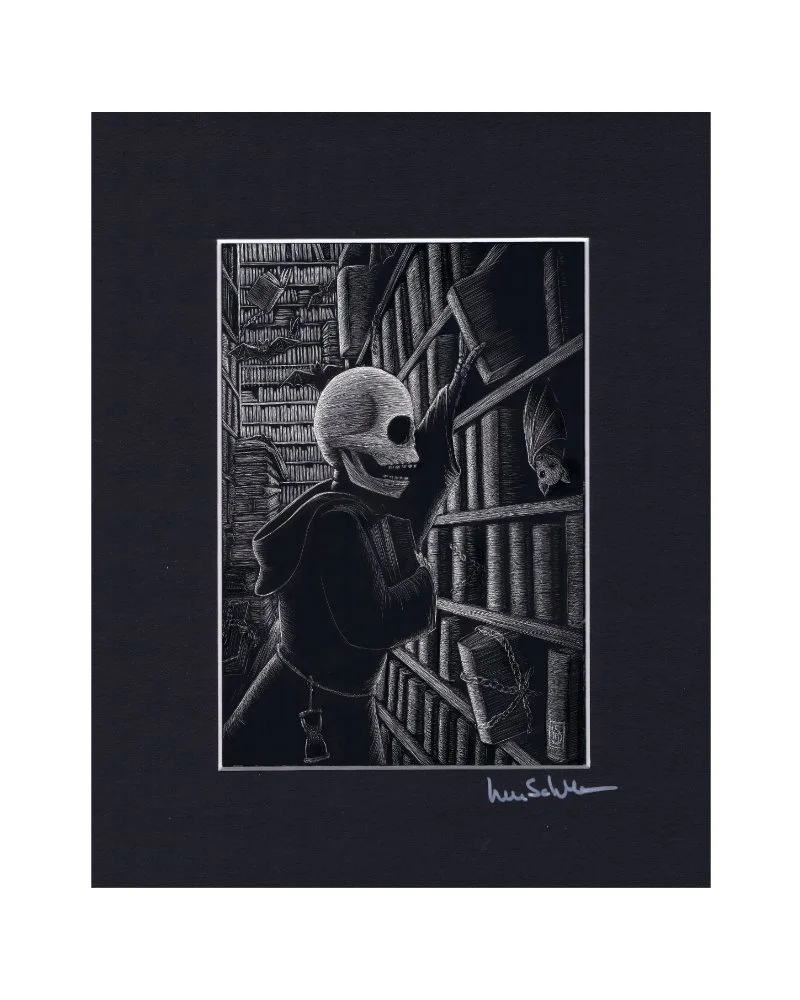 The Library - Matted Print