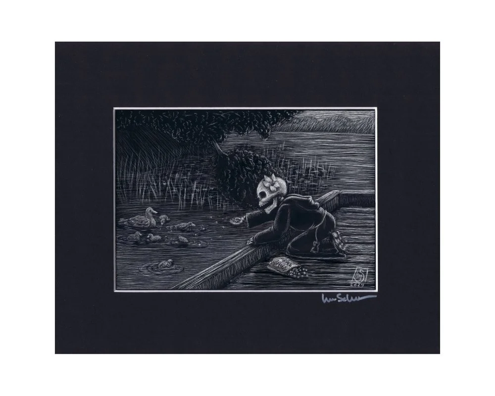 Feed the Ducks - Matted Print