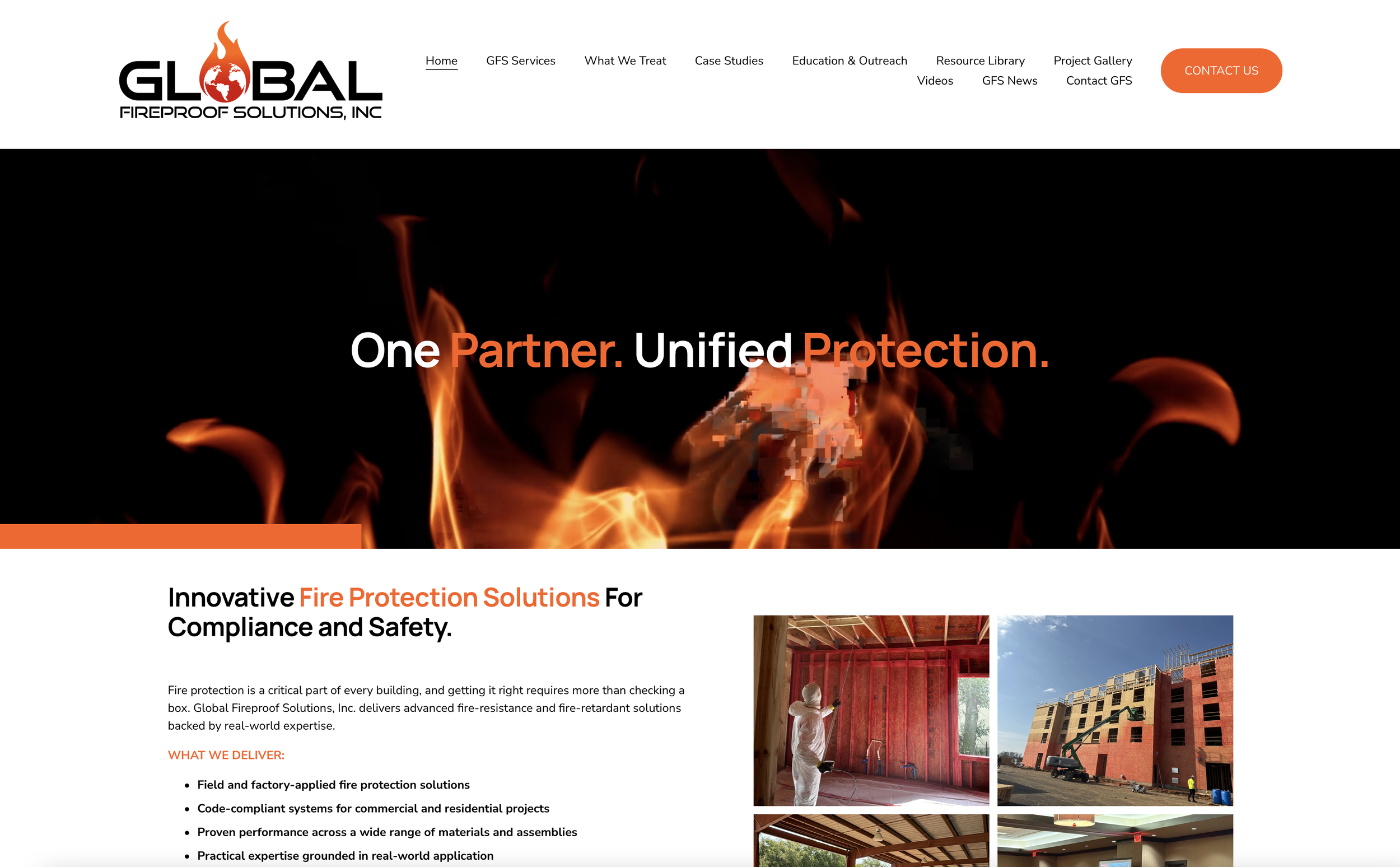 Global Fireproof Solutions Announces Launch of New Interactive Website.
