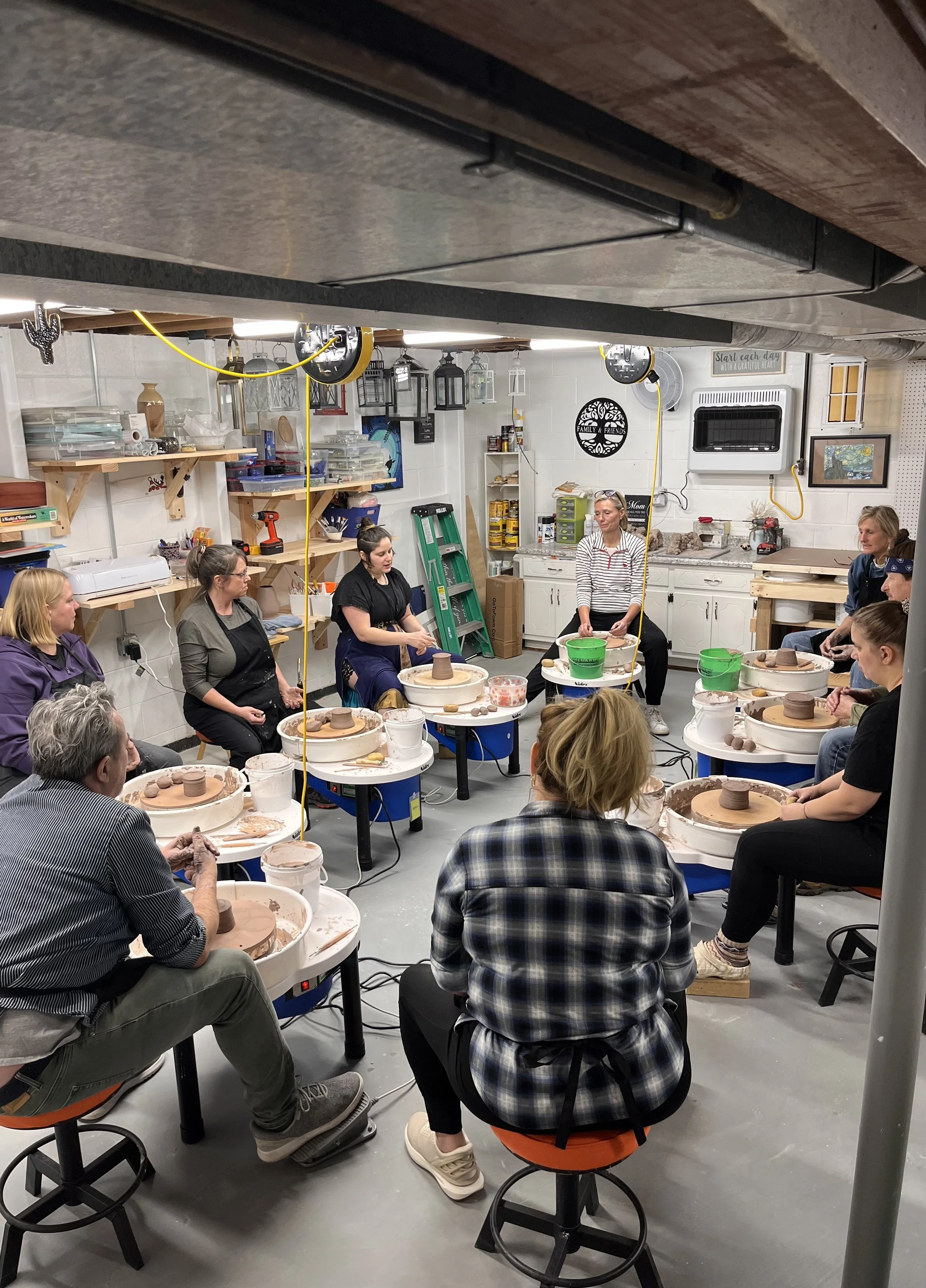 Single Session Group Pottery Wheel Class - 630pm-8pm