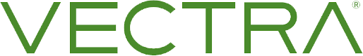 VECTRA logo with green text on a black background