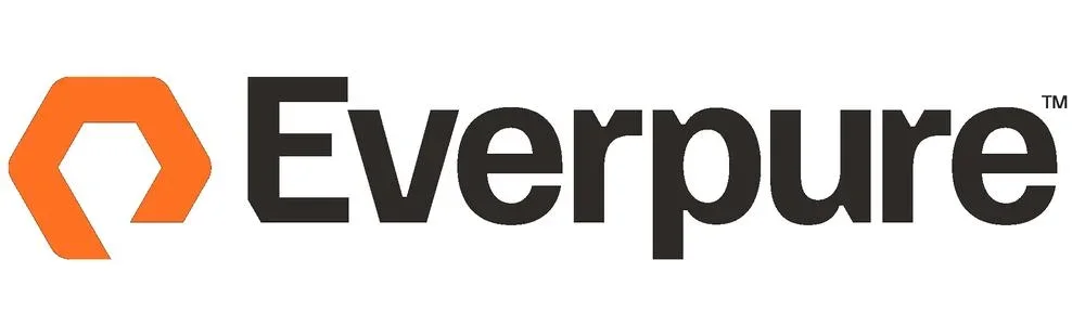 Everpure logo with orange hexagon and black text