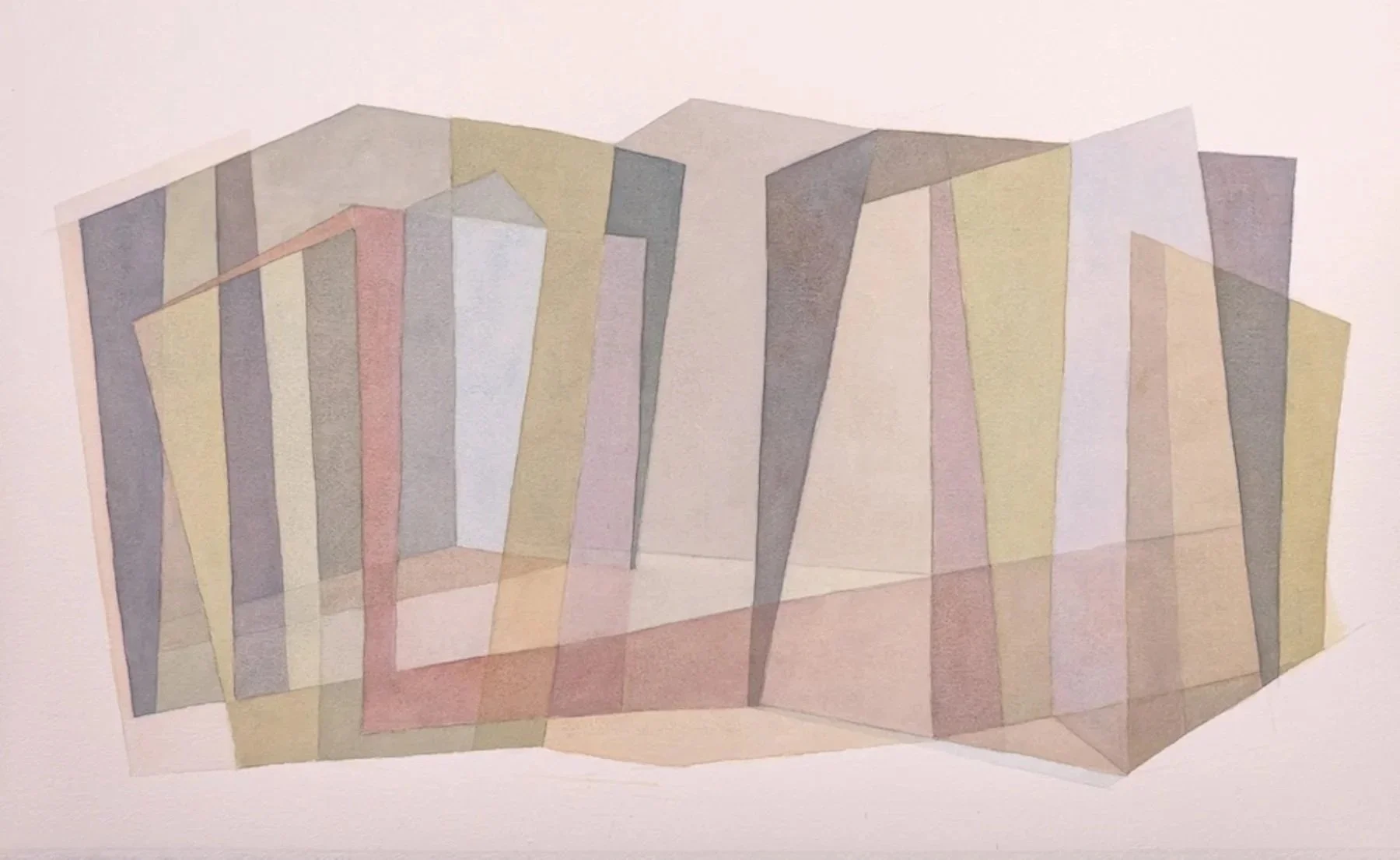 Series I.  Watercolor on paper 18 x 30 in. 2025