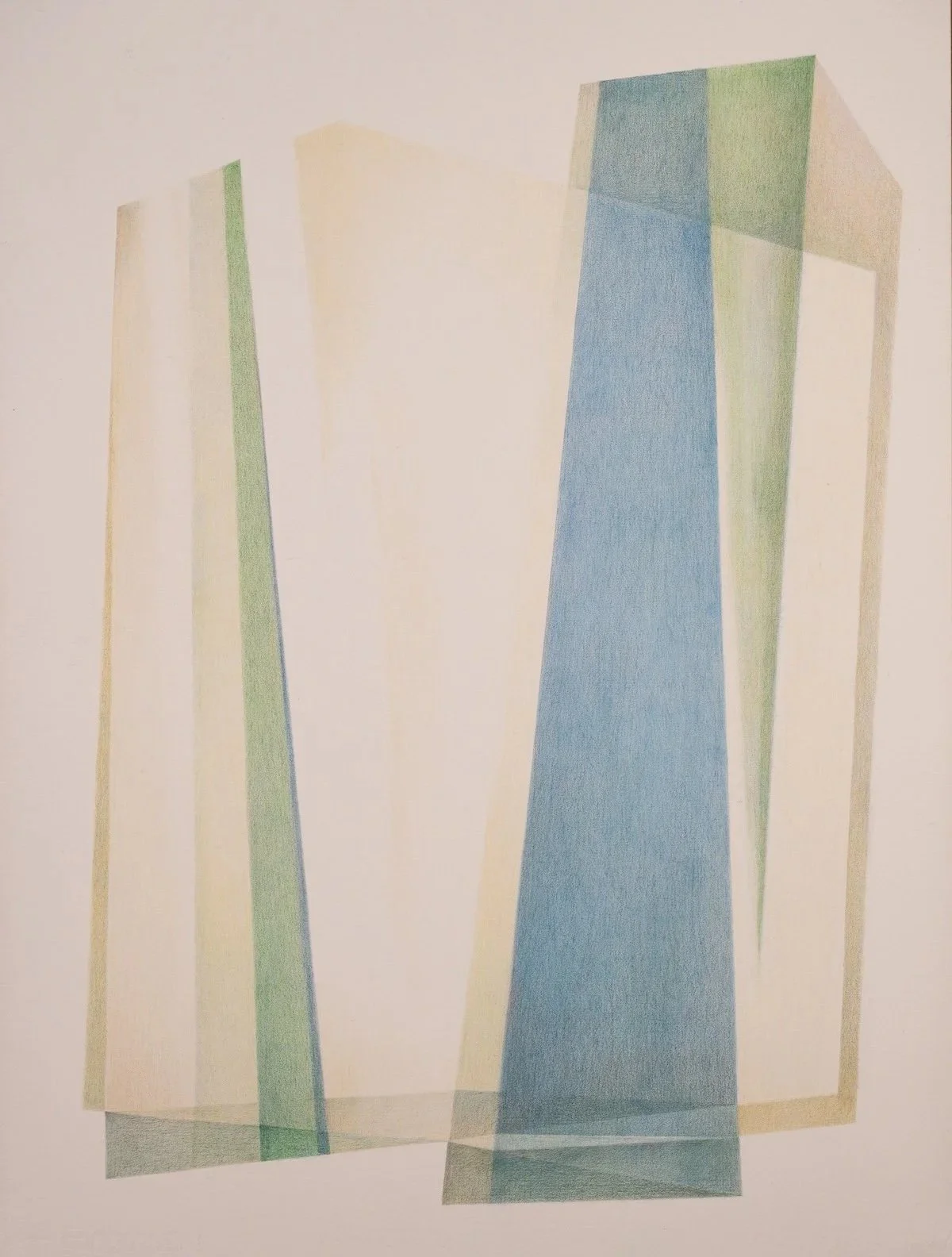 Series I. Colored pencils on watercolor paper 22 x 30 in., 2025. Sold