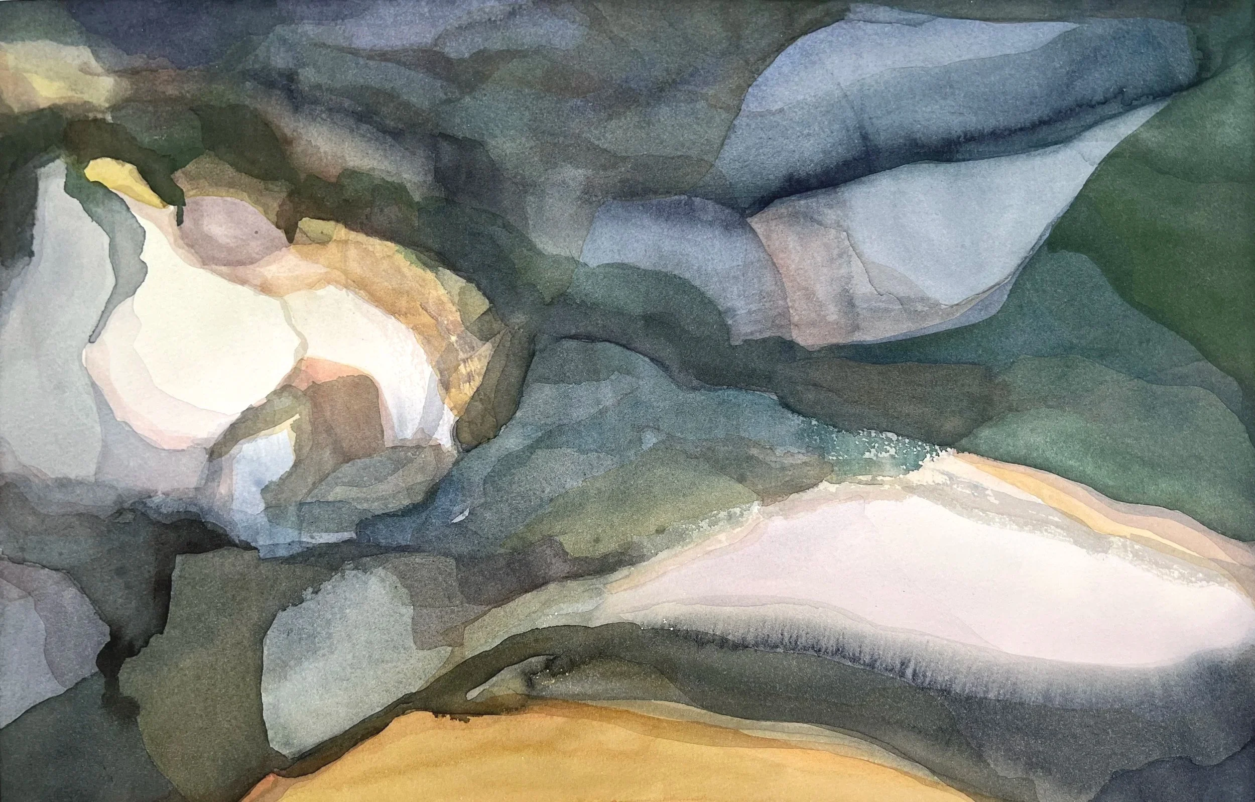 Series II. Watercolor on paper 15 x 22 in. 2026