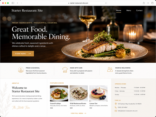 Starter Website