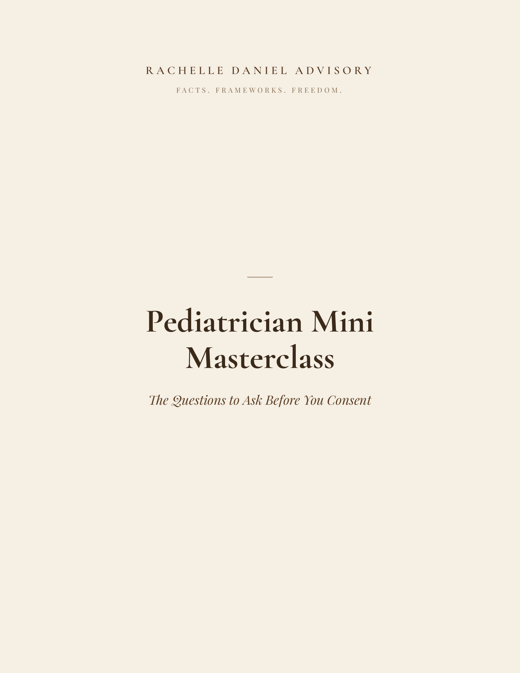 Pediatrician Mini Masterclass