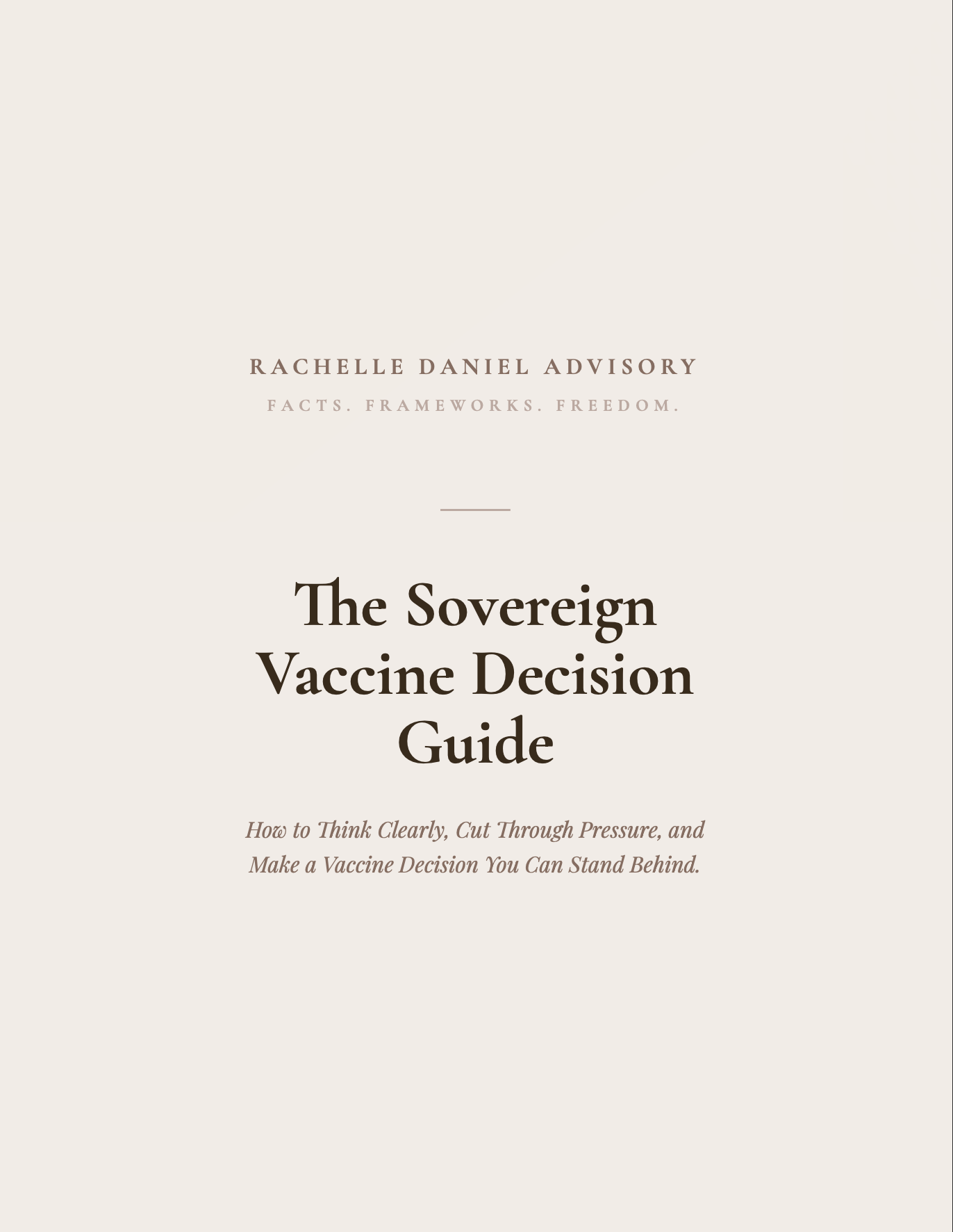 The Sovereign Decision Guide