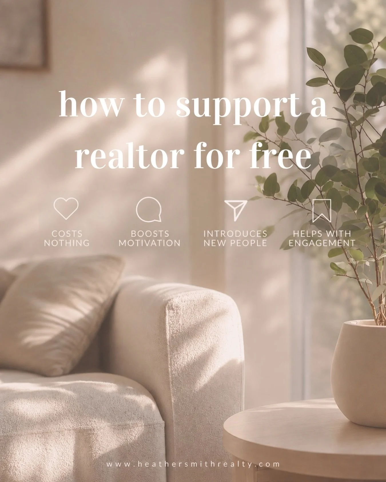 One thing people don&rsquo;t always realize about real estate is how much even the smallest support means.

Realtors are building their business almost entirely through relationships, word of mouth, and people simply thinking of them when someone men