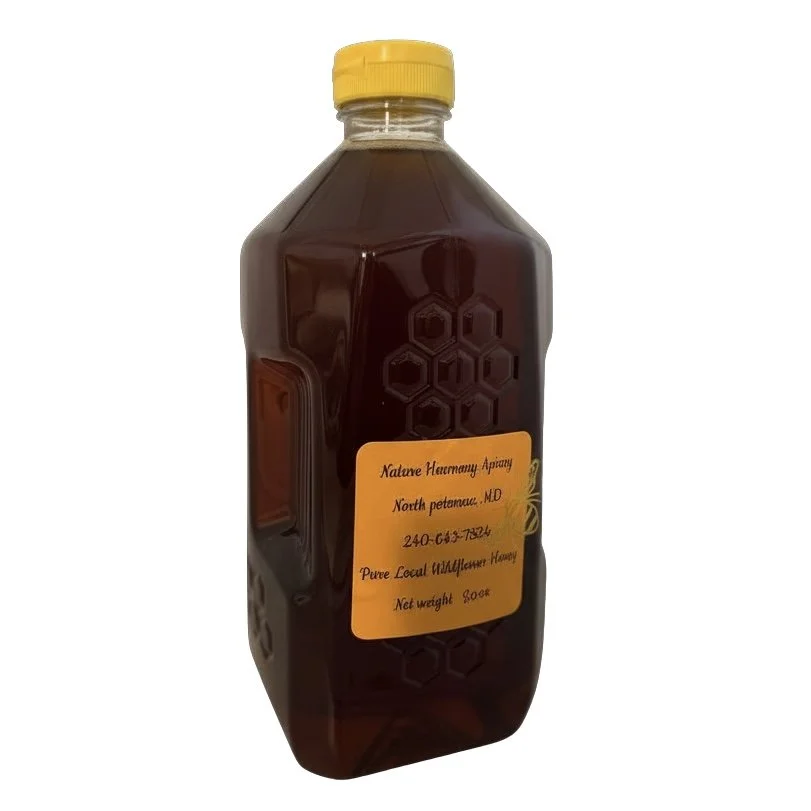 5 lb Raw Local Honey – Wildflower, Herbs & Clover