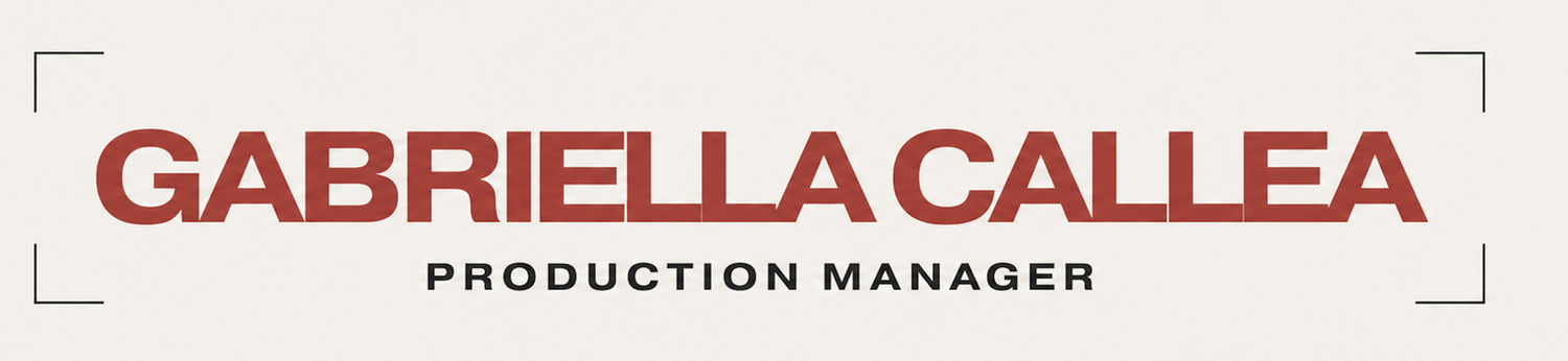 FREELANCE PRODUCTION | GABRIELLA CALLEA