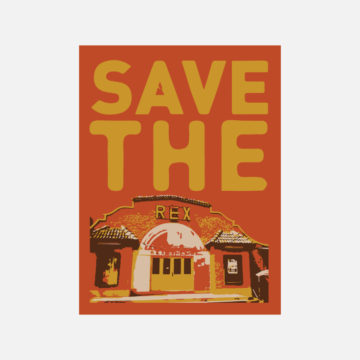 Save the Rex Poster (Orange)