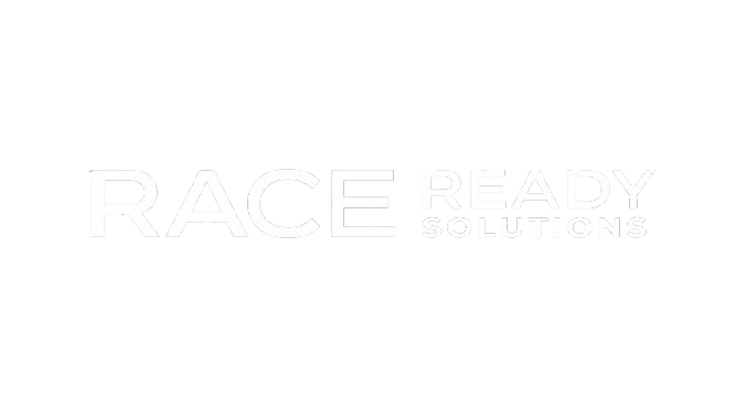 Black background with white text that reads 'RACE READY SOLUTIONS'.