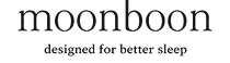 Moonboon logo with the tagline 'designed for better sleep'