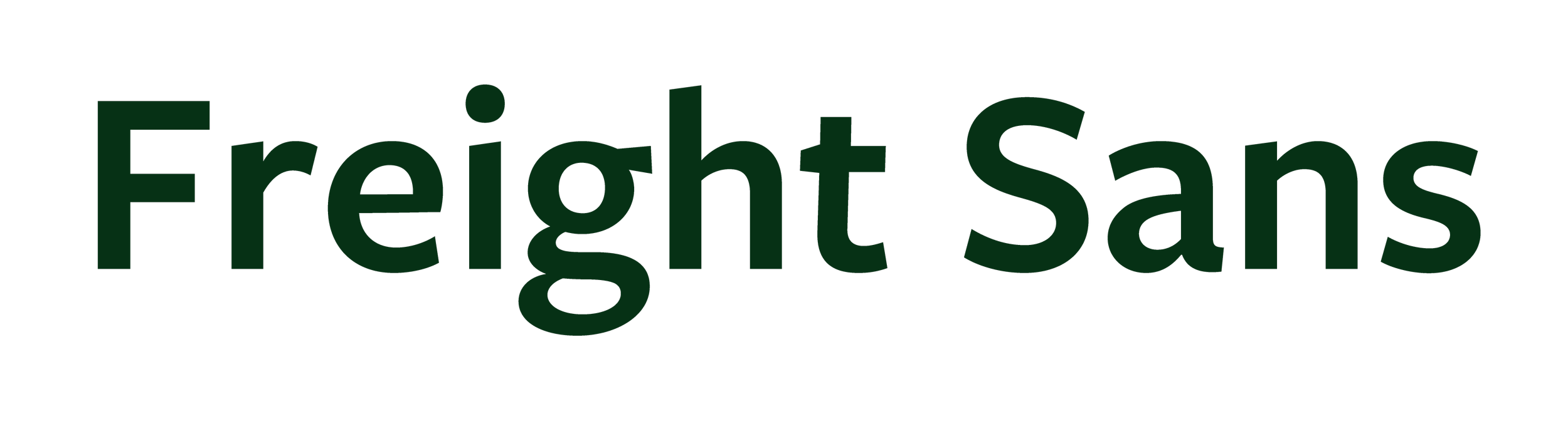 Text that says 'Fright Sans' in dark green font.