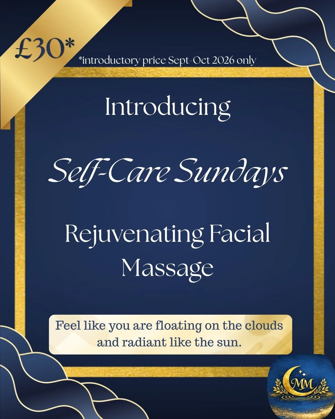 Moonwell Movement is more than yoga. It's a whole person, individual, holistic approach to health and wellbeing. 

Only 3 slots left for Rejuvenating Facial Massage this Sunday 20th Sept. Contact me to book your slot and don't miss out.

Indulge in a