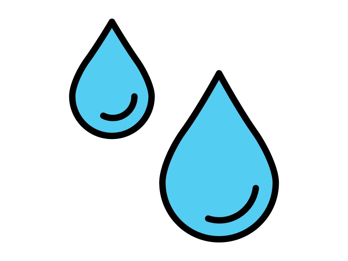 water droplets iconography