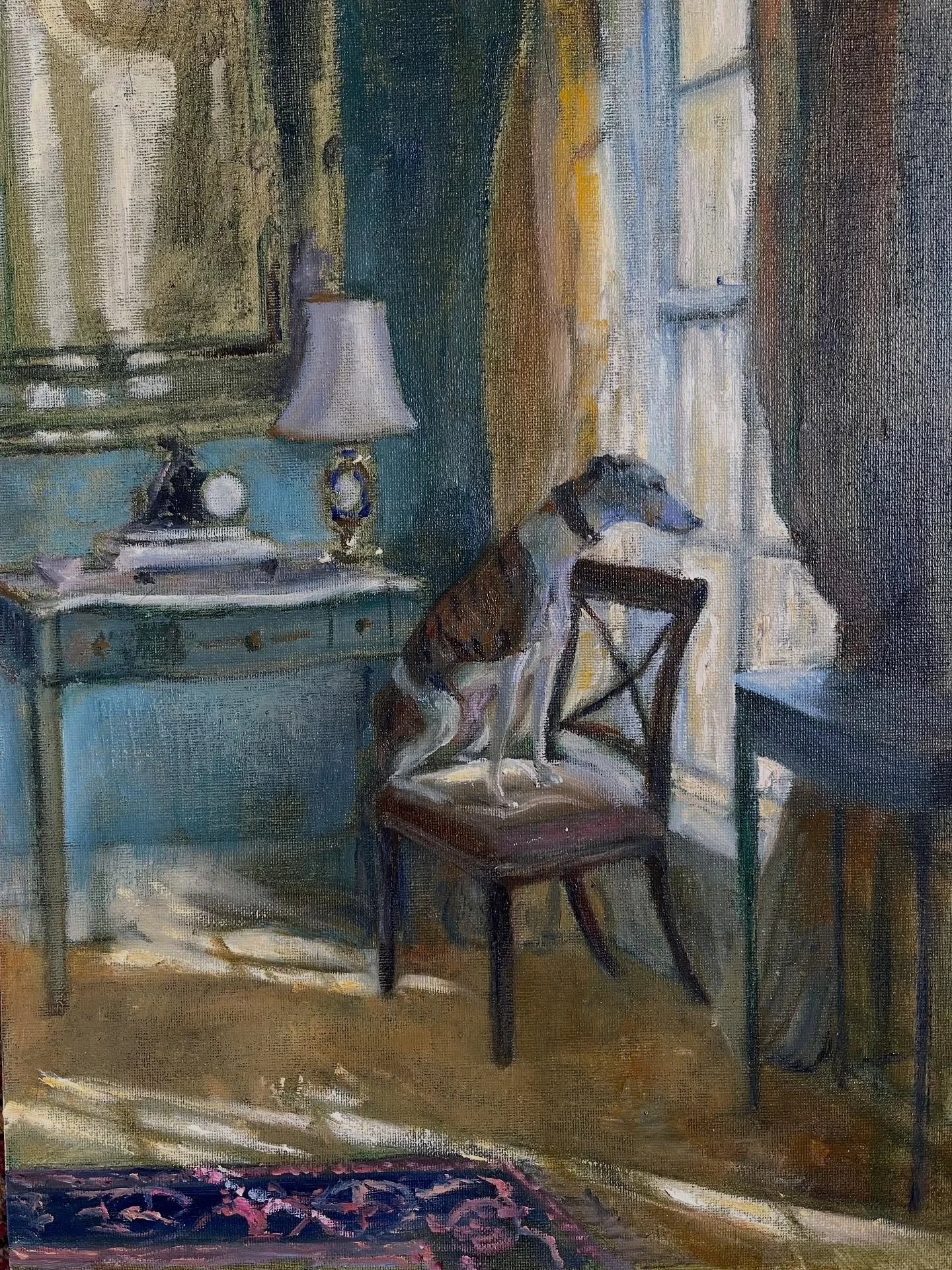 Here comes the sun! What about walkies? #whippets #londonpaintclub