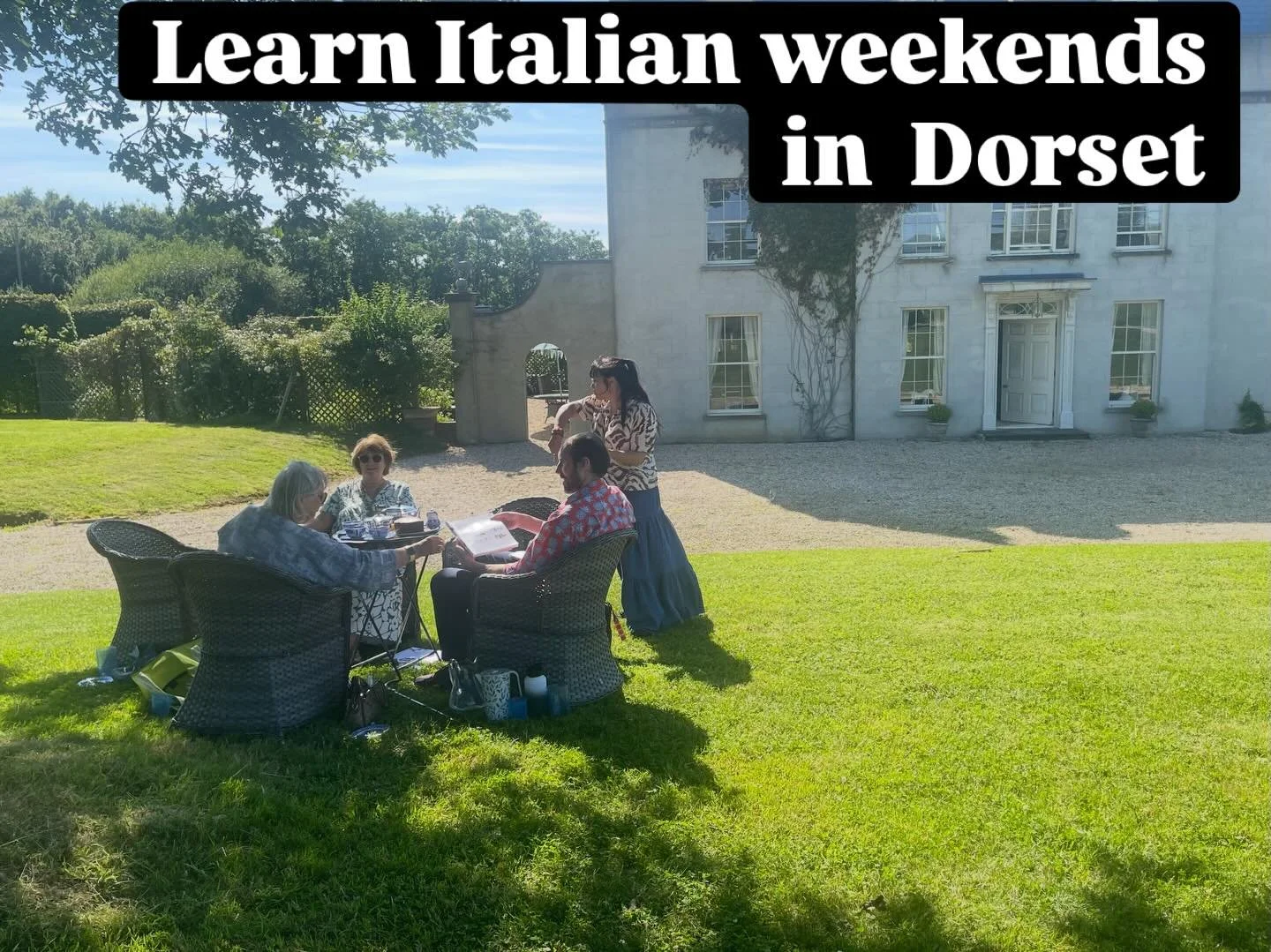 Intensive Italian weekend in Dorset on Friday 15th May. Levels 1 beginners and level 2 intermediate with Viviana visit www.thurnwood.co.uk