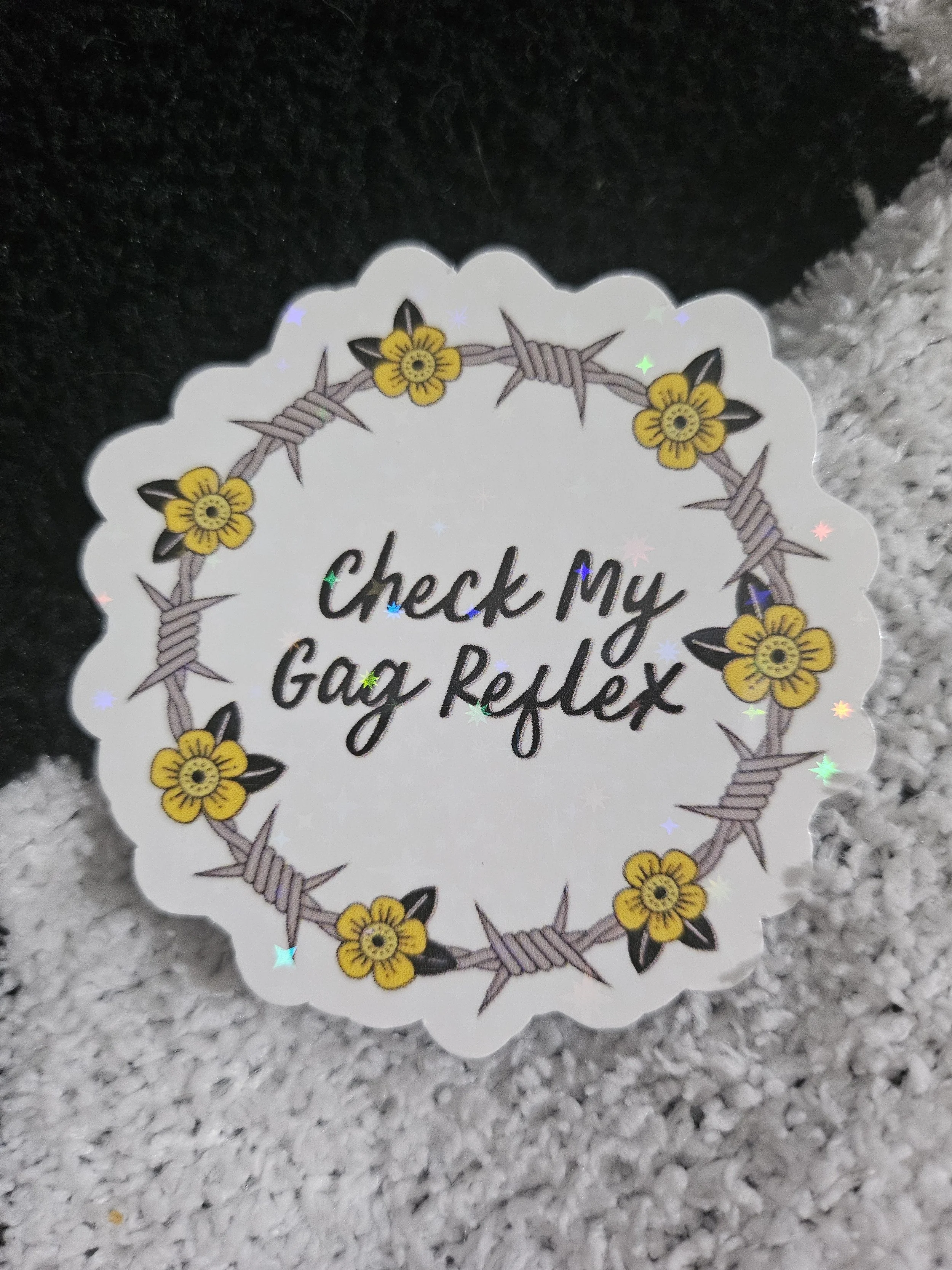 Check My Gag Reflex Sticker