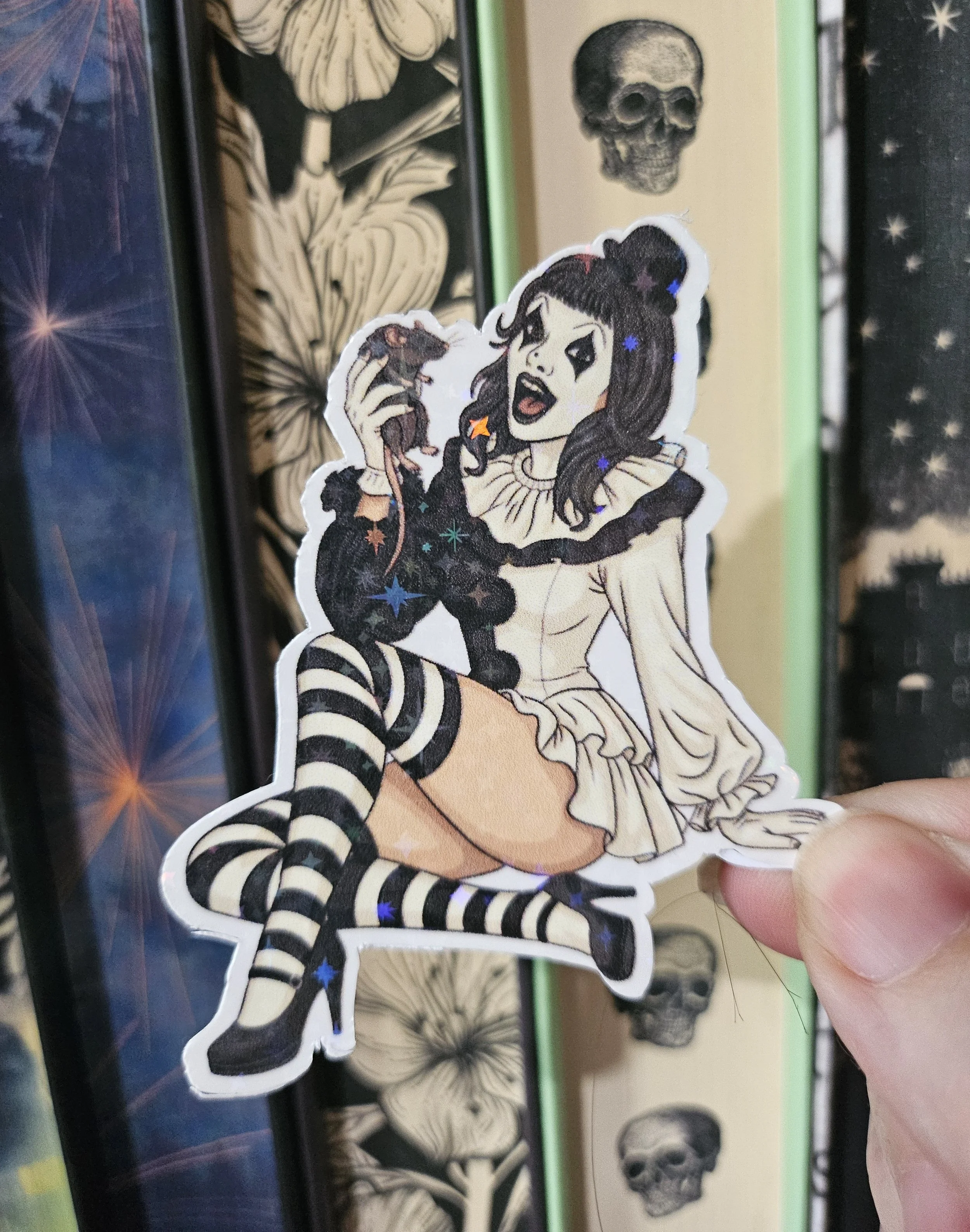 Art Girly Pinup Sticker