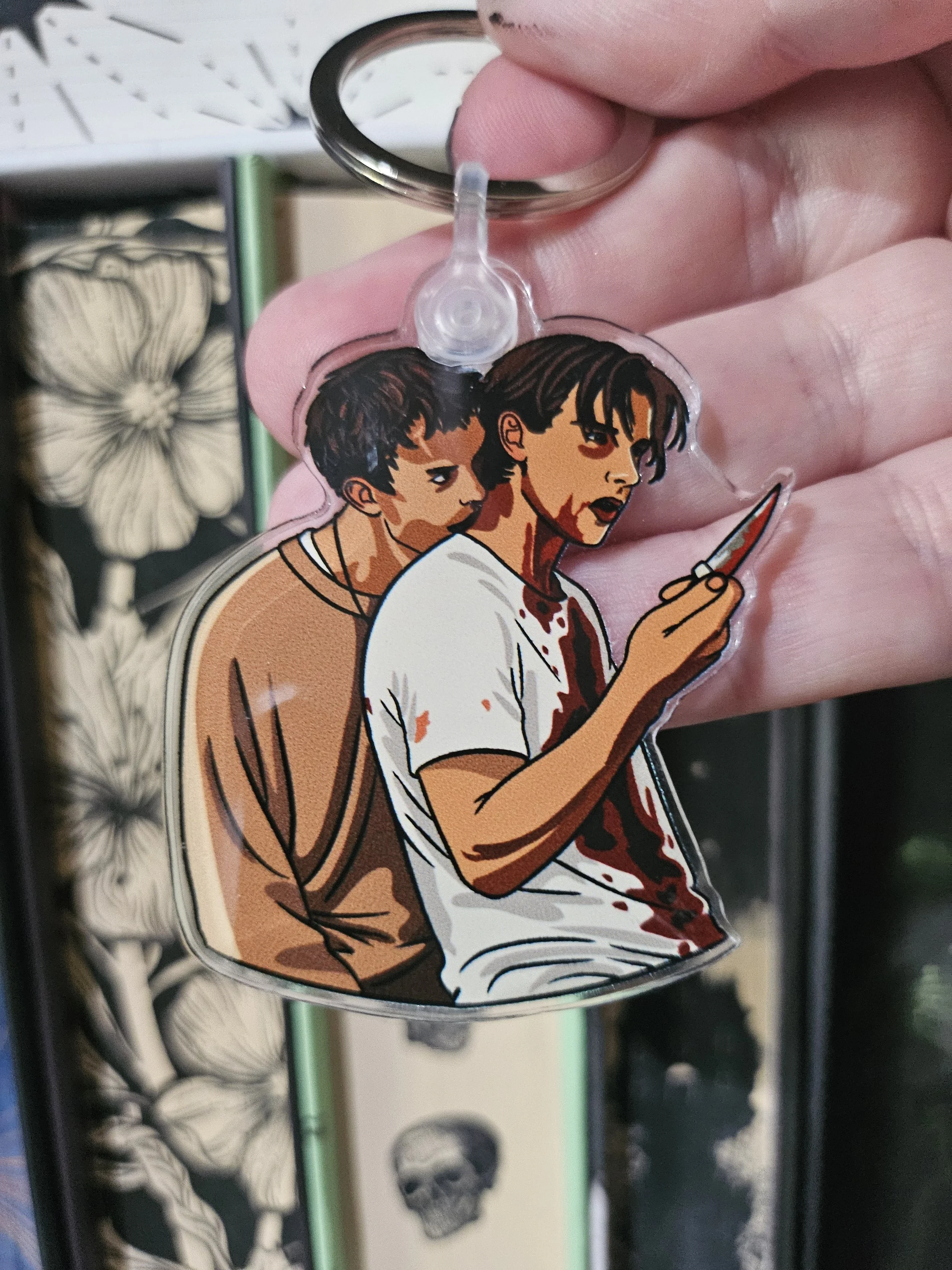 Stu and Billy Keychain