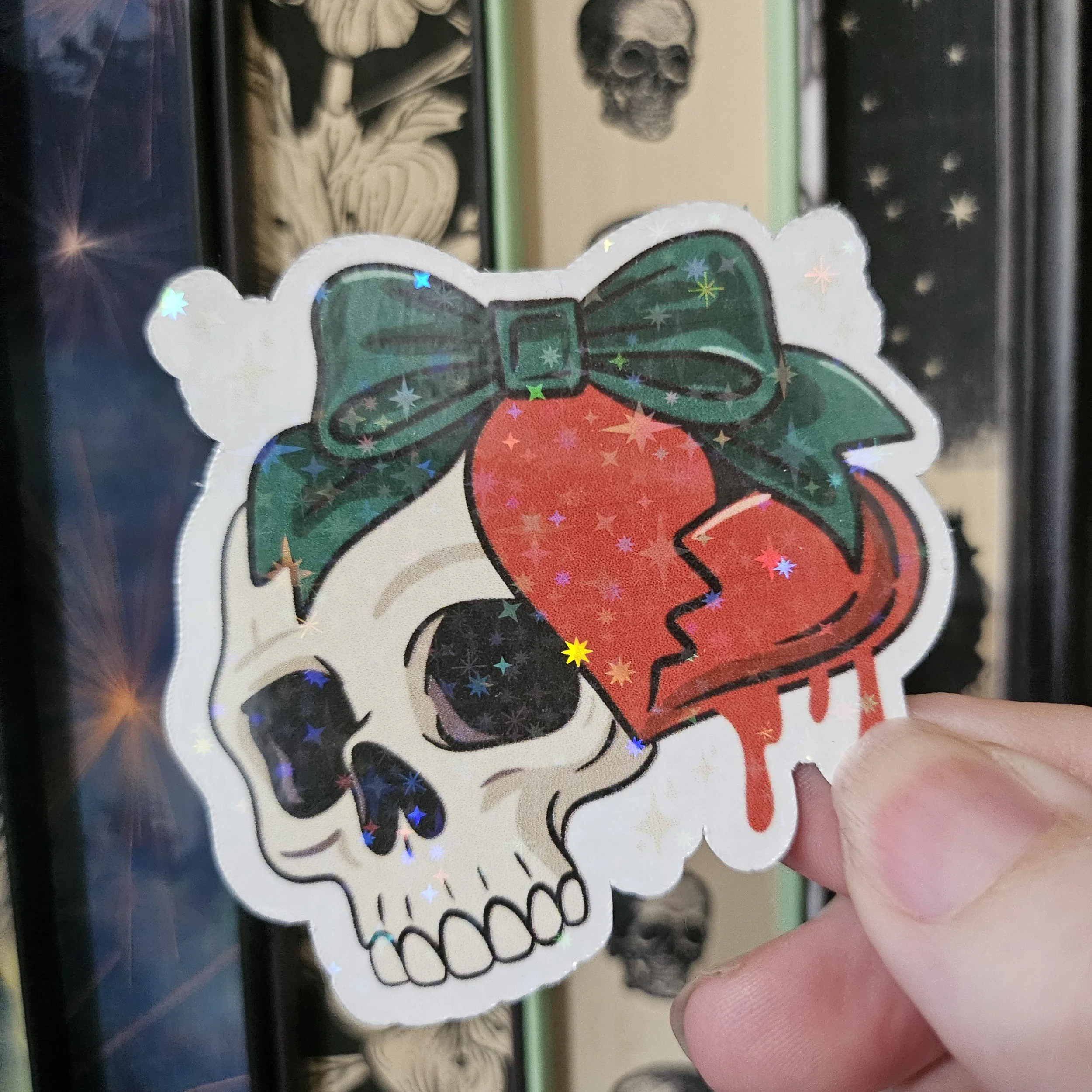 Rotten Skull Sticker