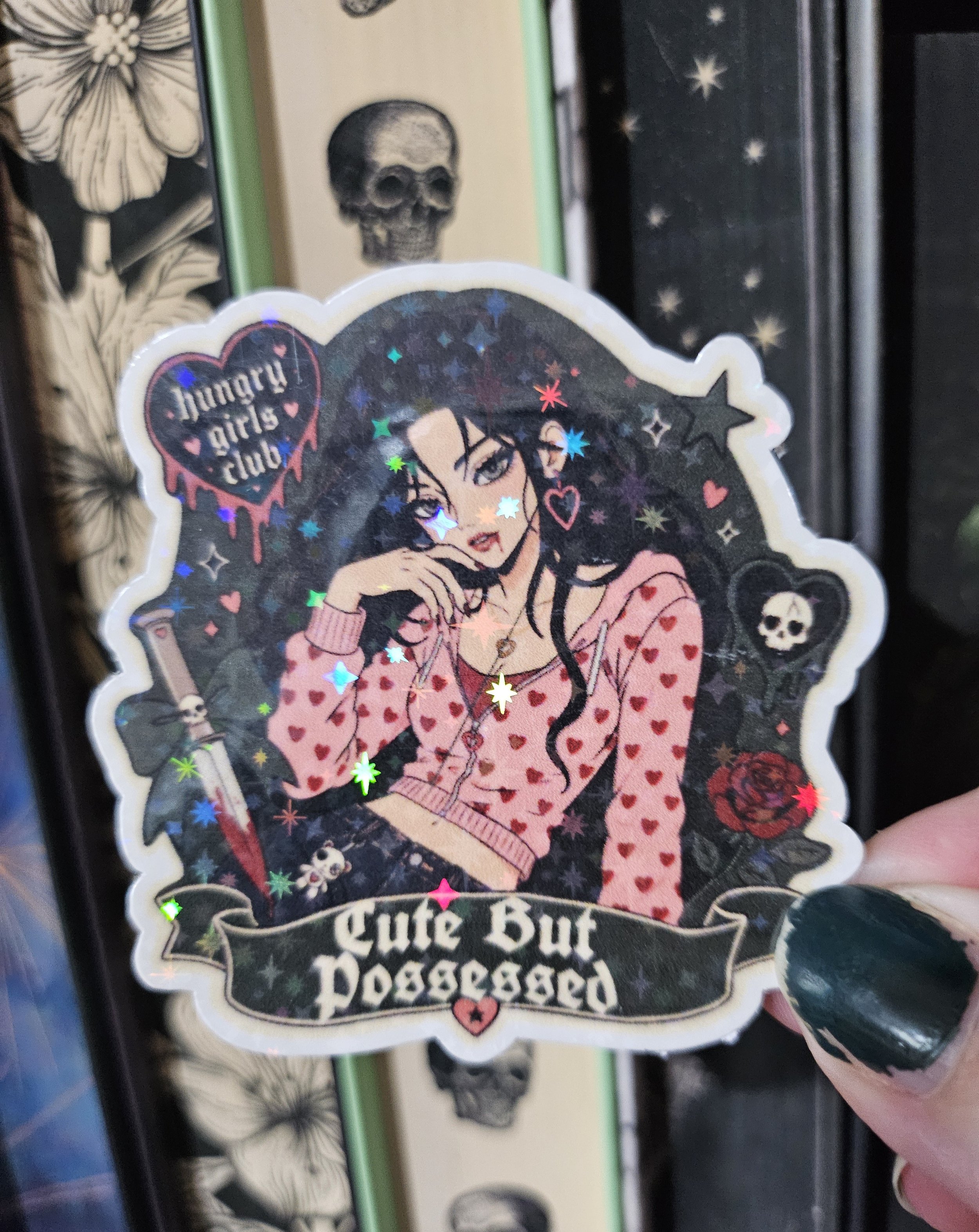 Cute But Possessed Sticker