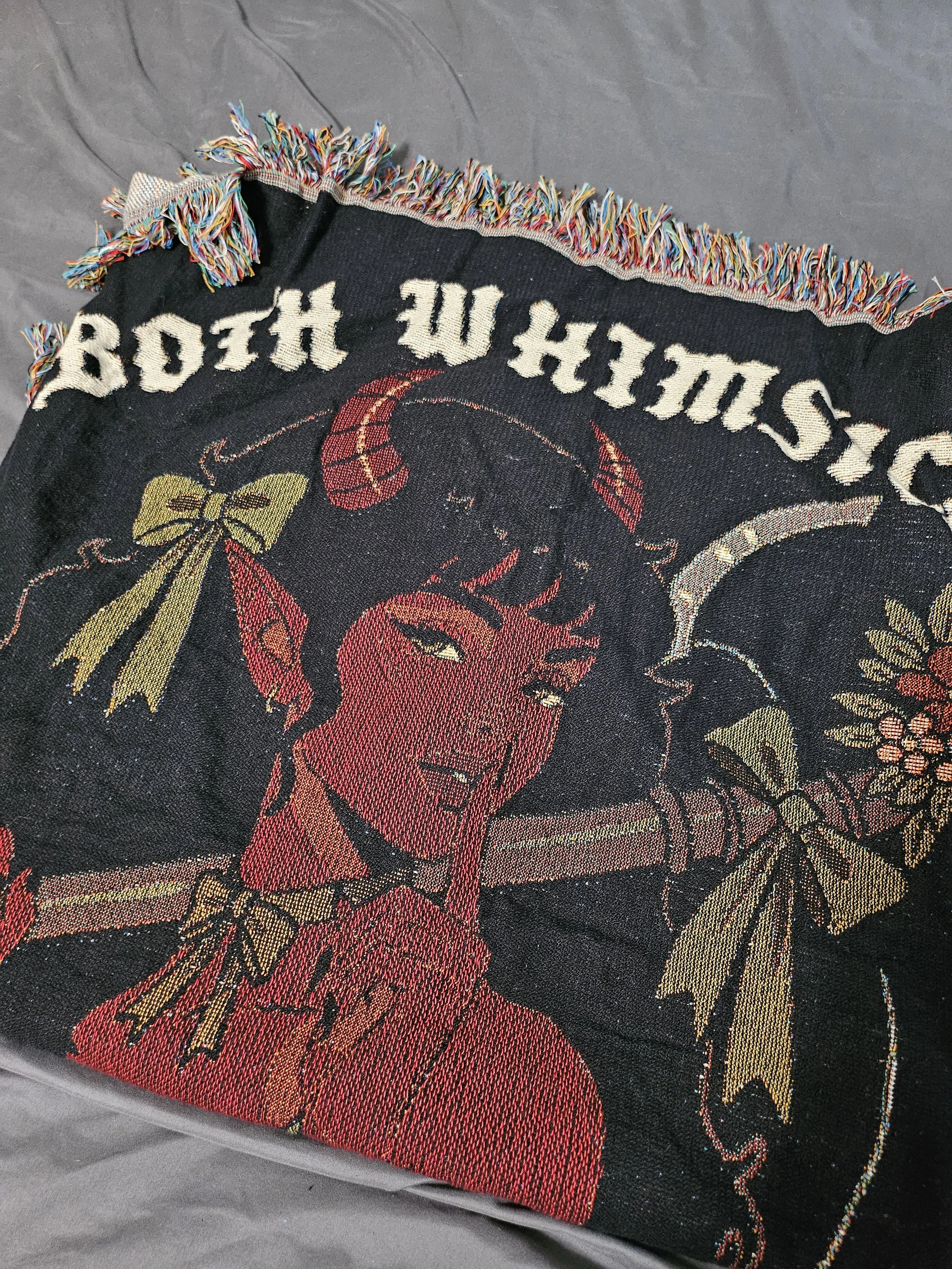 Whimsical and Full of Rage Woven Blanket