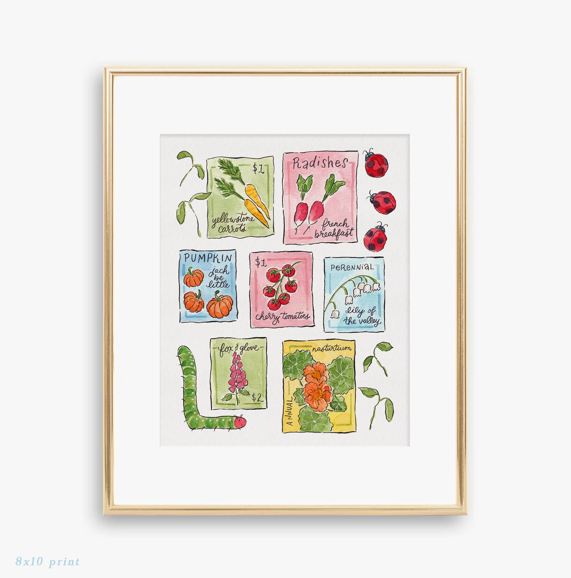 Spring Seed Packets Print