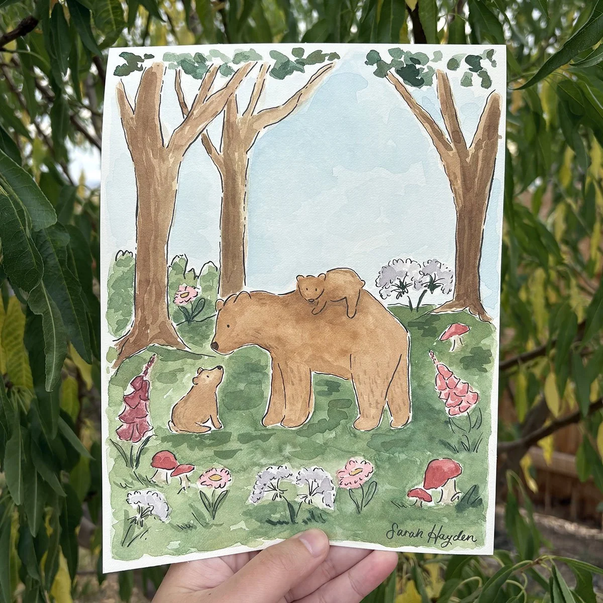 Mama Bear Original Painting by Sarah Hayden.jpg