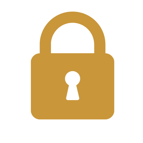 Gold padlock icon