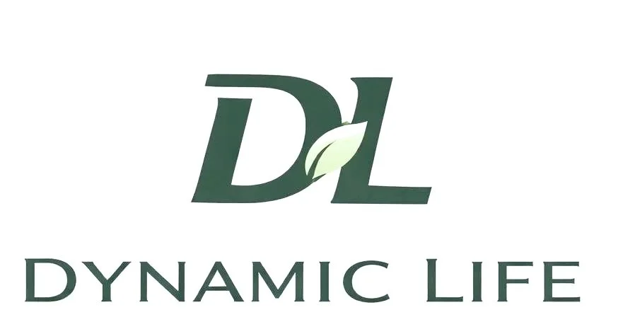 The logo of Dynamic Life with stylized green initials 'DL' and a leaf integrated into the design.