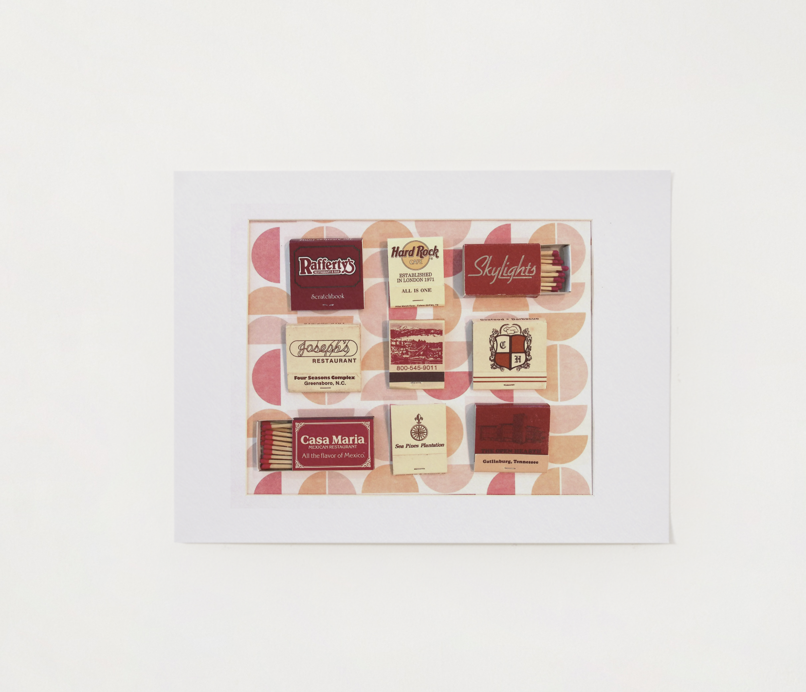 Retro Restaurants in Red | Art Print