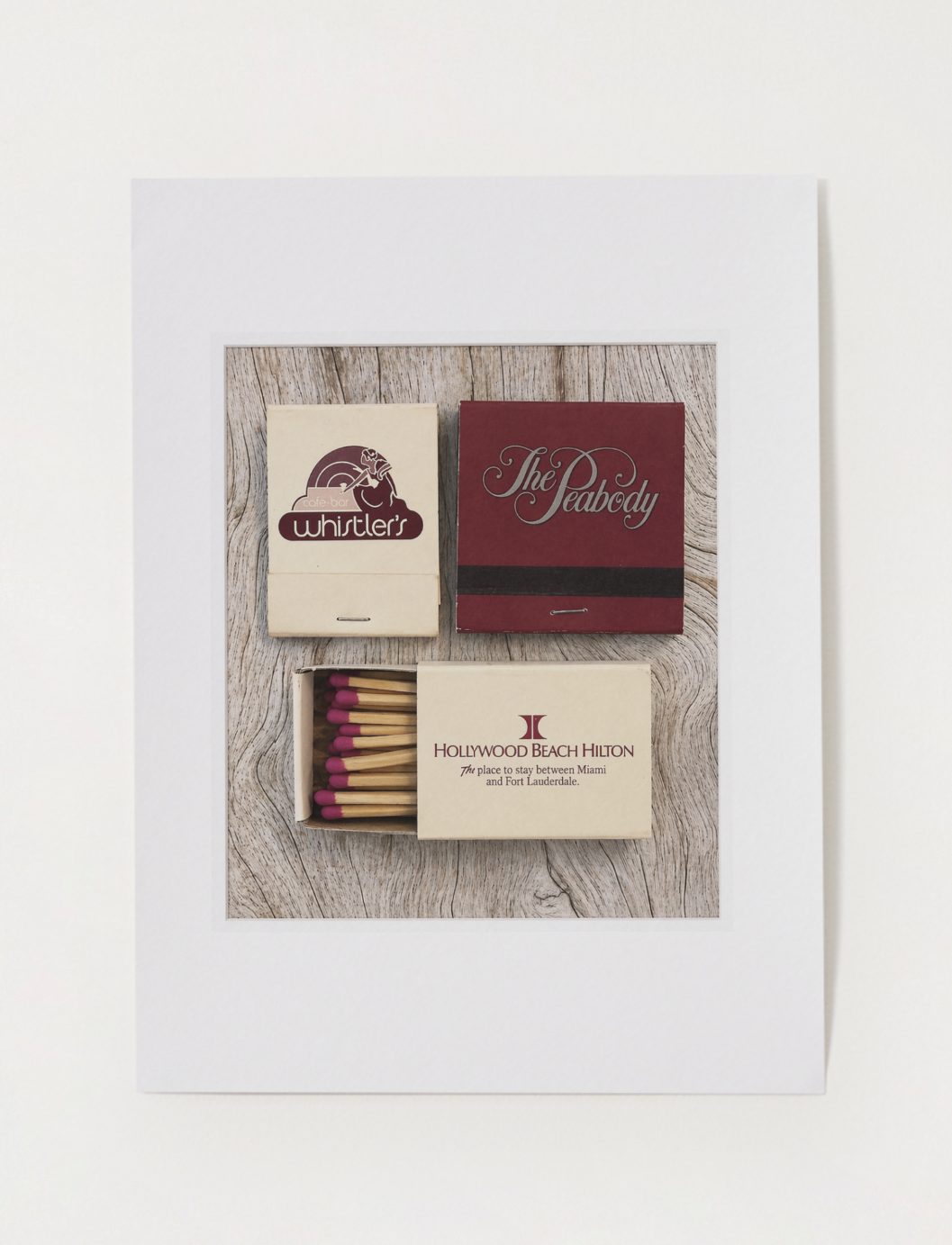 Peabody & Palm Matchbook Collection | Art Print