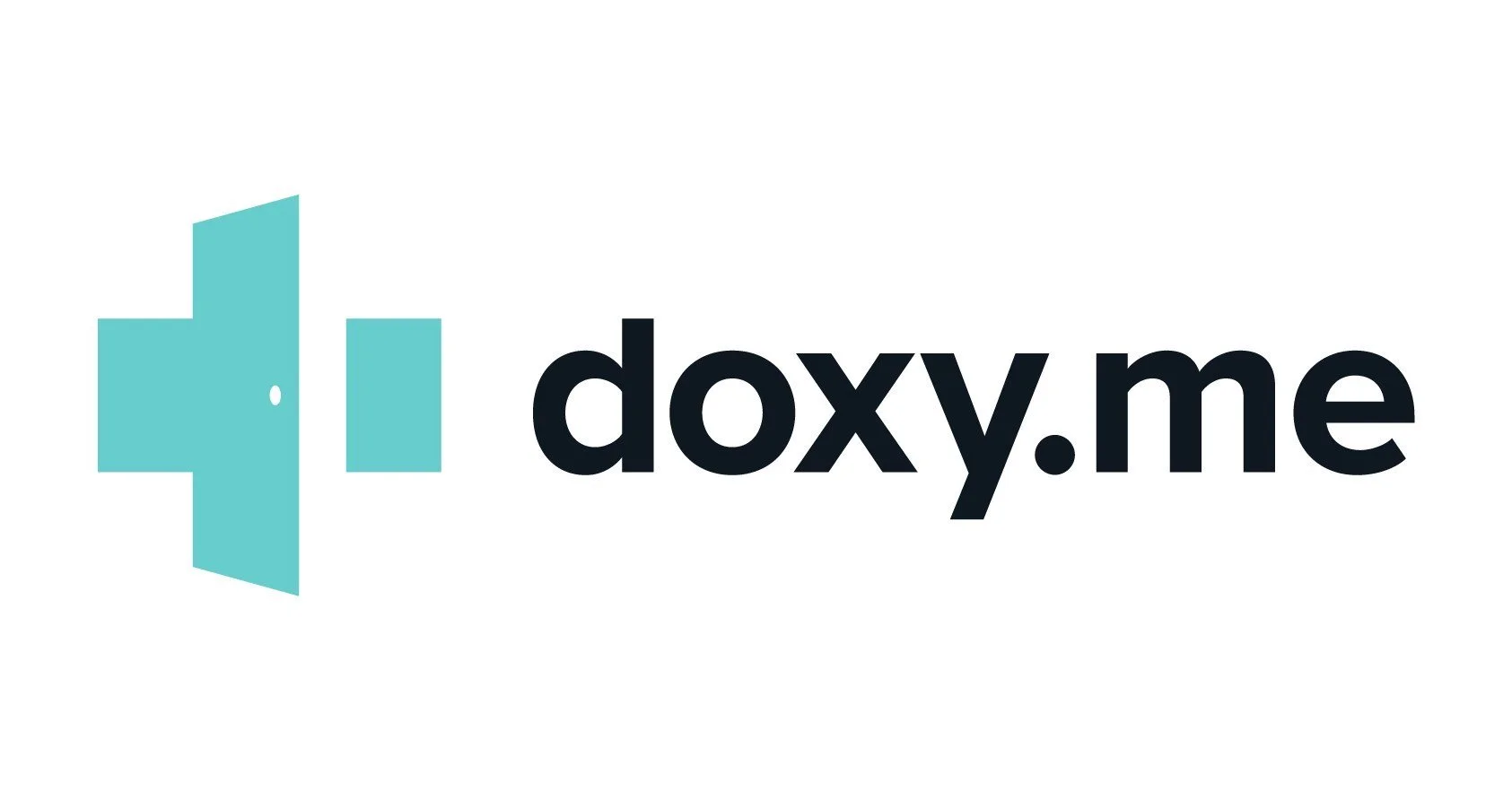 Doxy.me logo with a light blue speech bubble icon next to the words 'doxy.me' in black text.  This is the telehealth service that we have chosen to use in our practice.