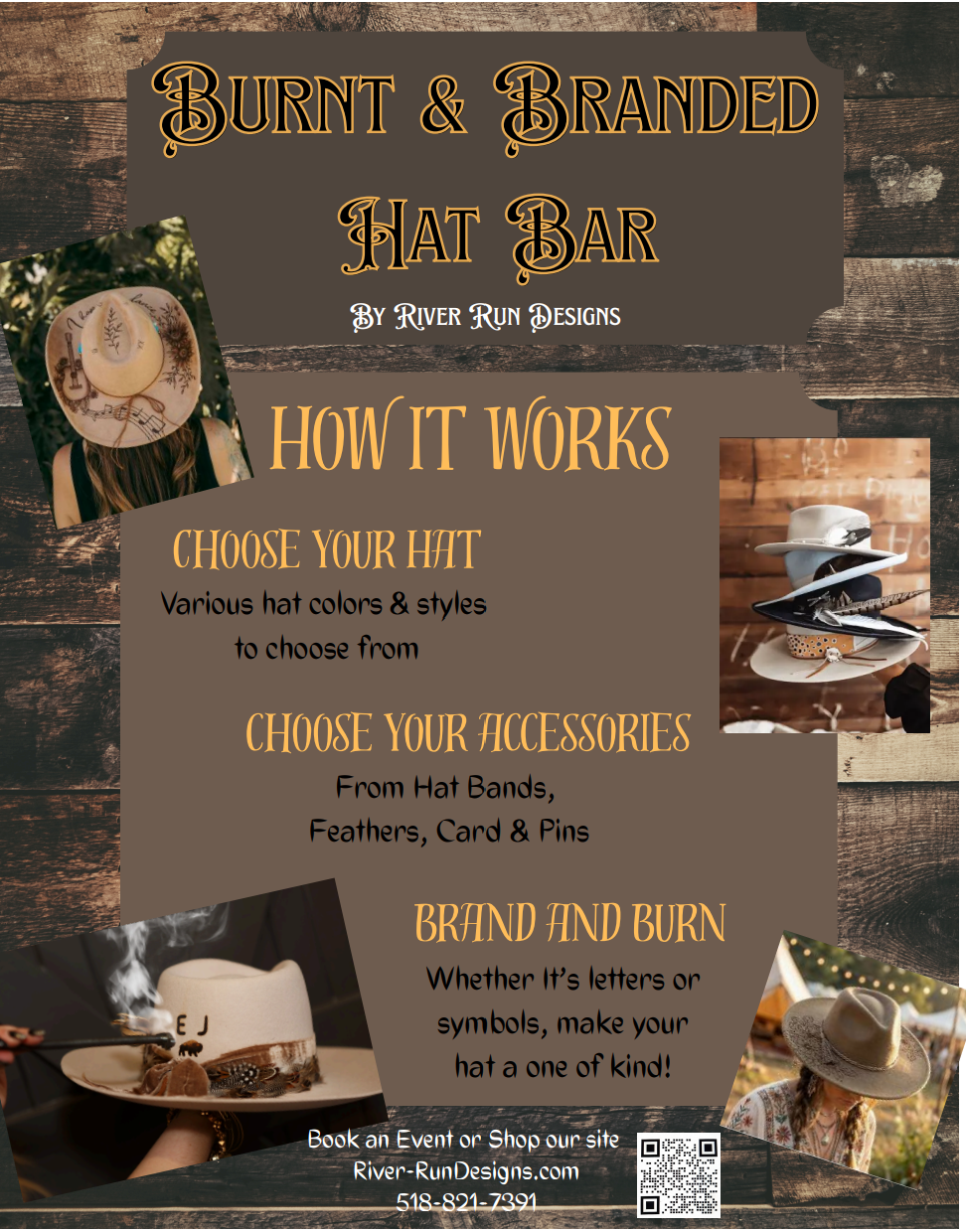 Burnt & Branded Hat Bar Workshop (Choose date below)